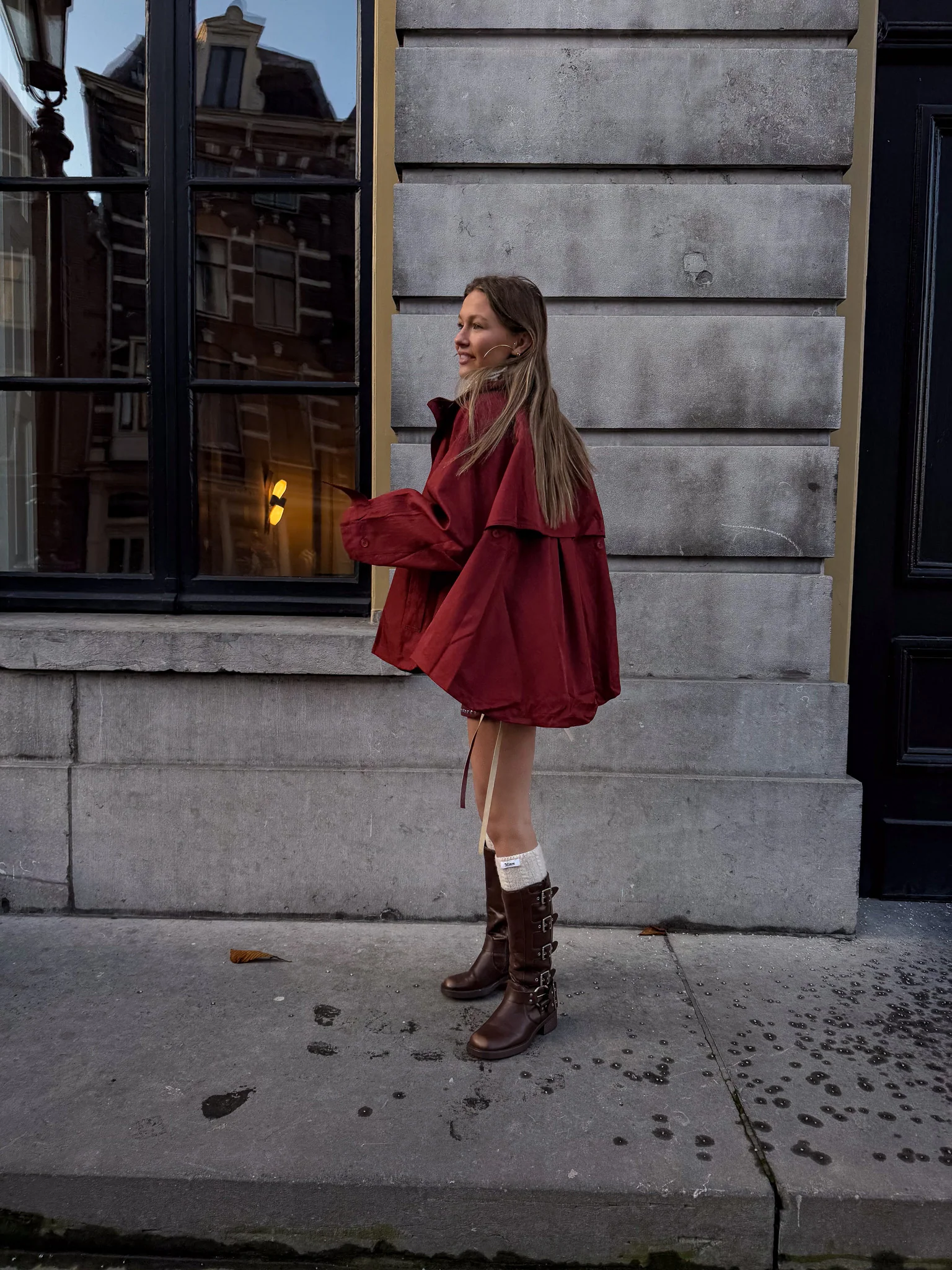 Alain Trenchcoat Rood - Image 3