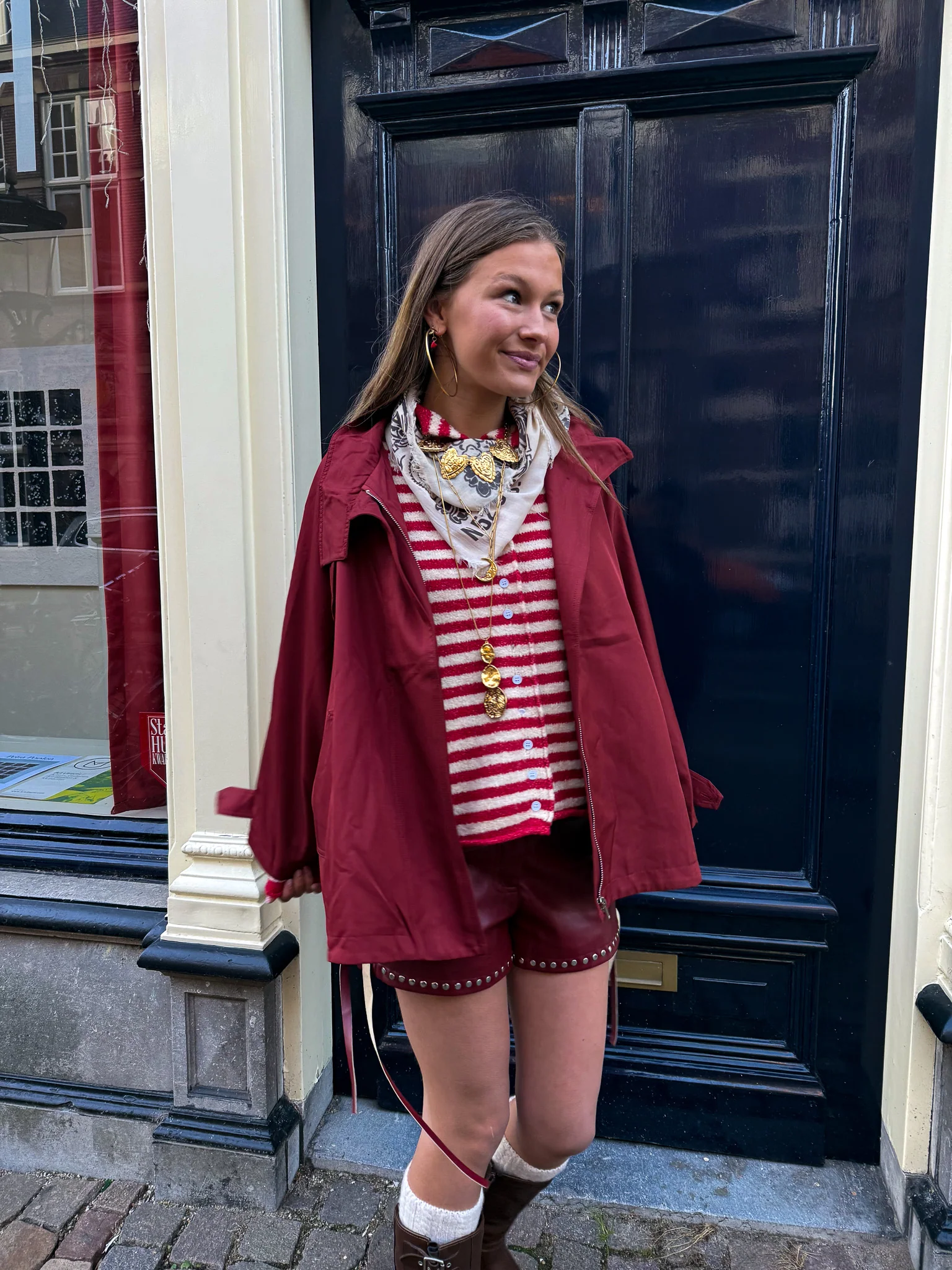 Alain Trenchcoat Rood - Image 4