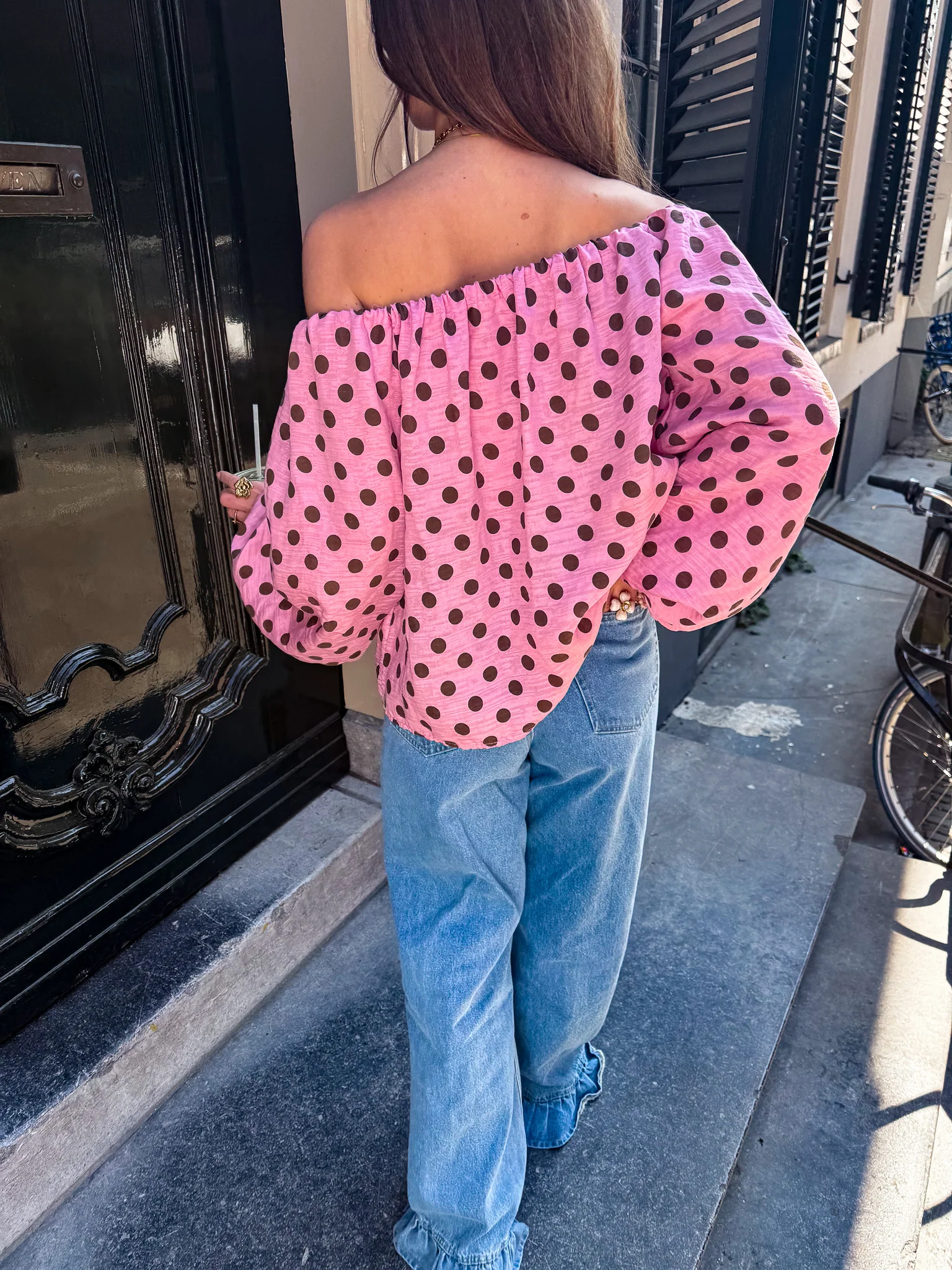 Amber Stippen Top Roze - Image 5