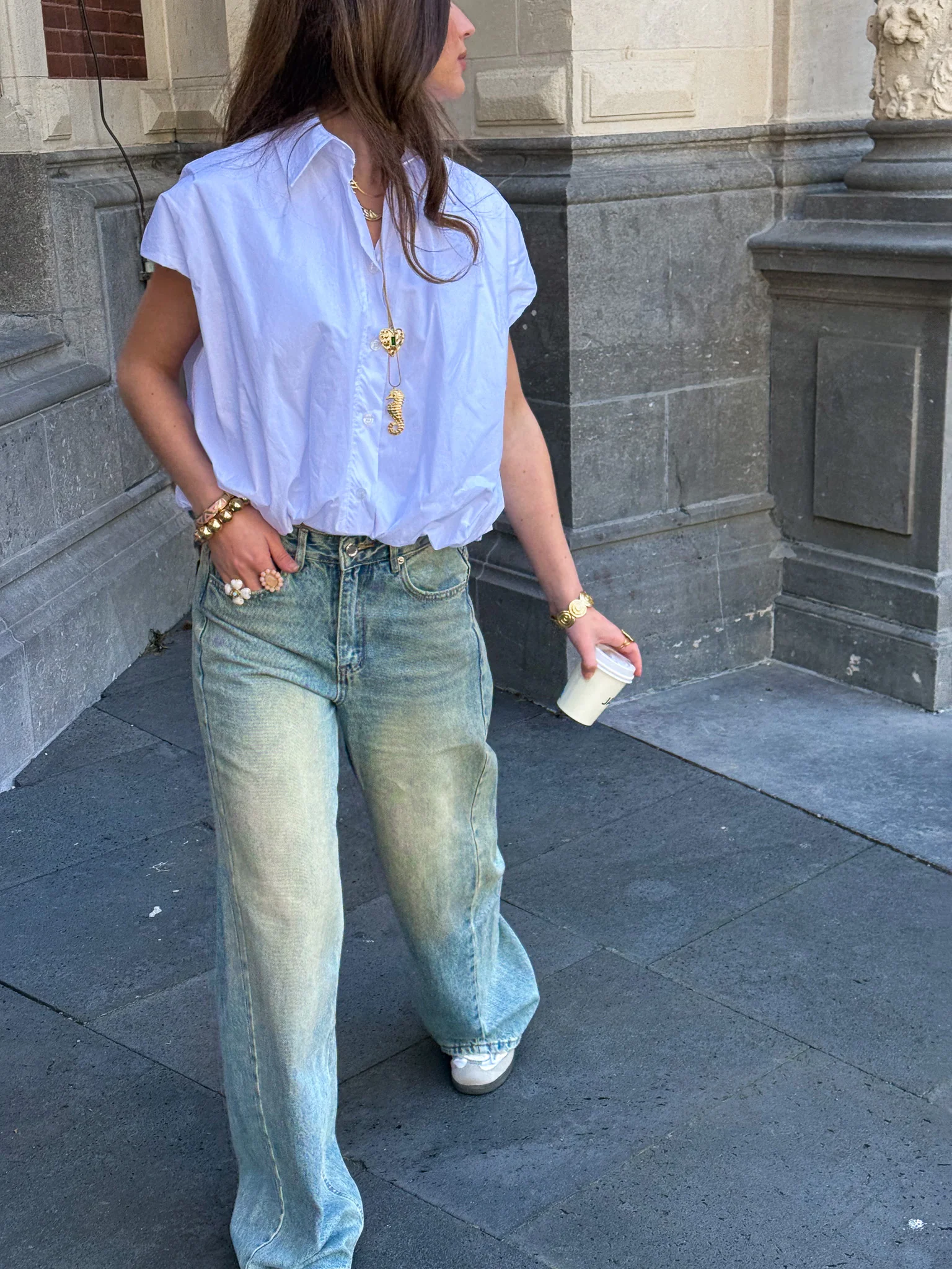 Back Pocket Wide Leg Jeans - Image 6
