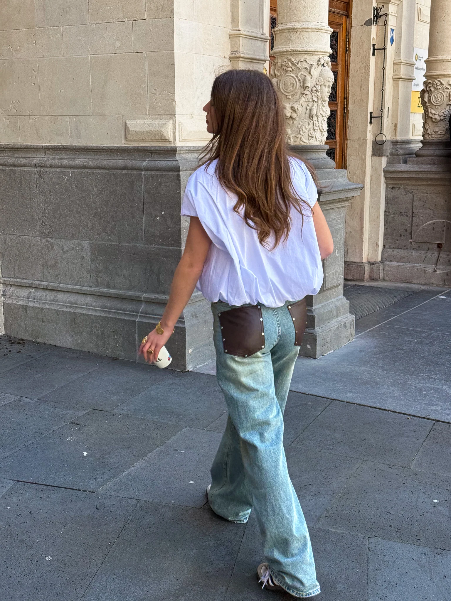 Back Pocket Wide Leg Jeans - Image 8