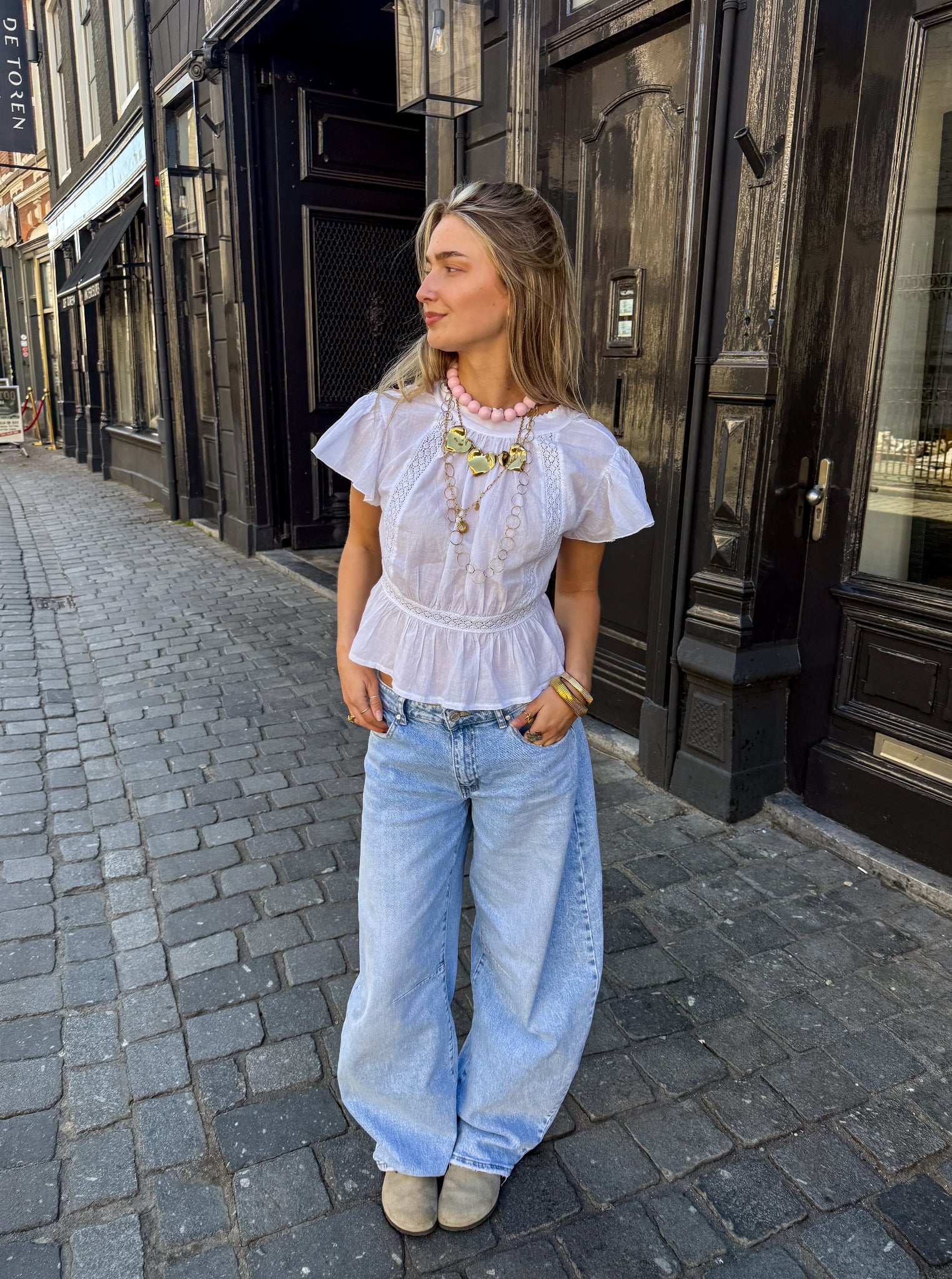 Baggy Balloon Fit Jeans Blauw - Image 5