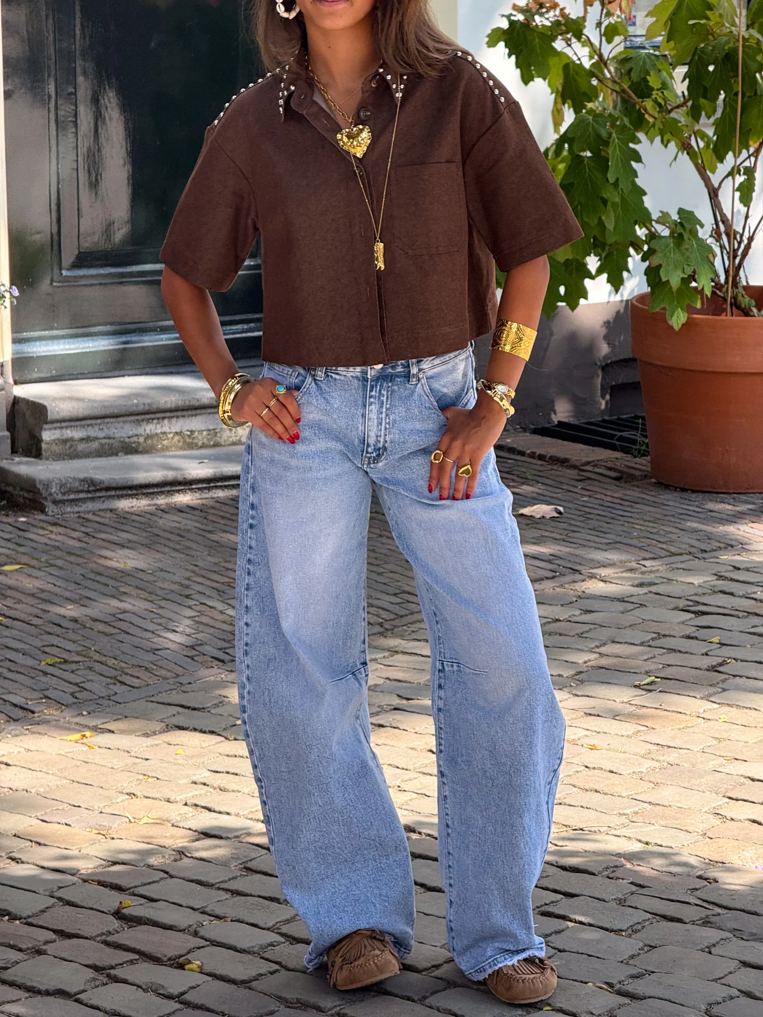 Baggy Balloon Fit Jeans Blauw - Image 6