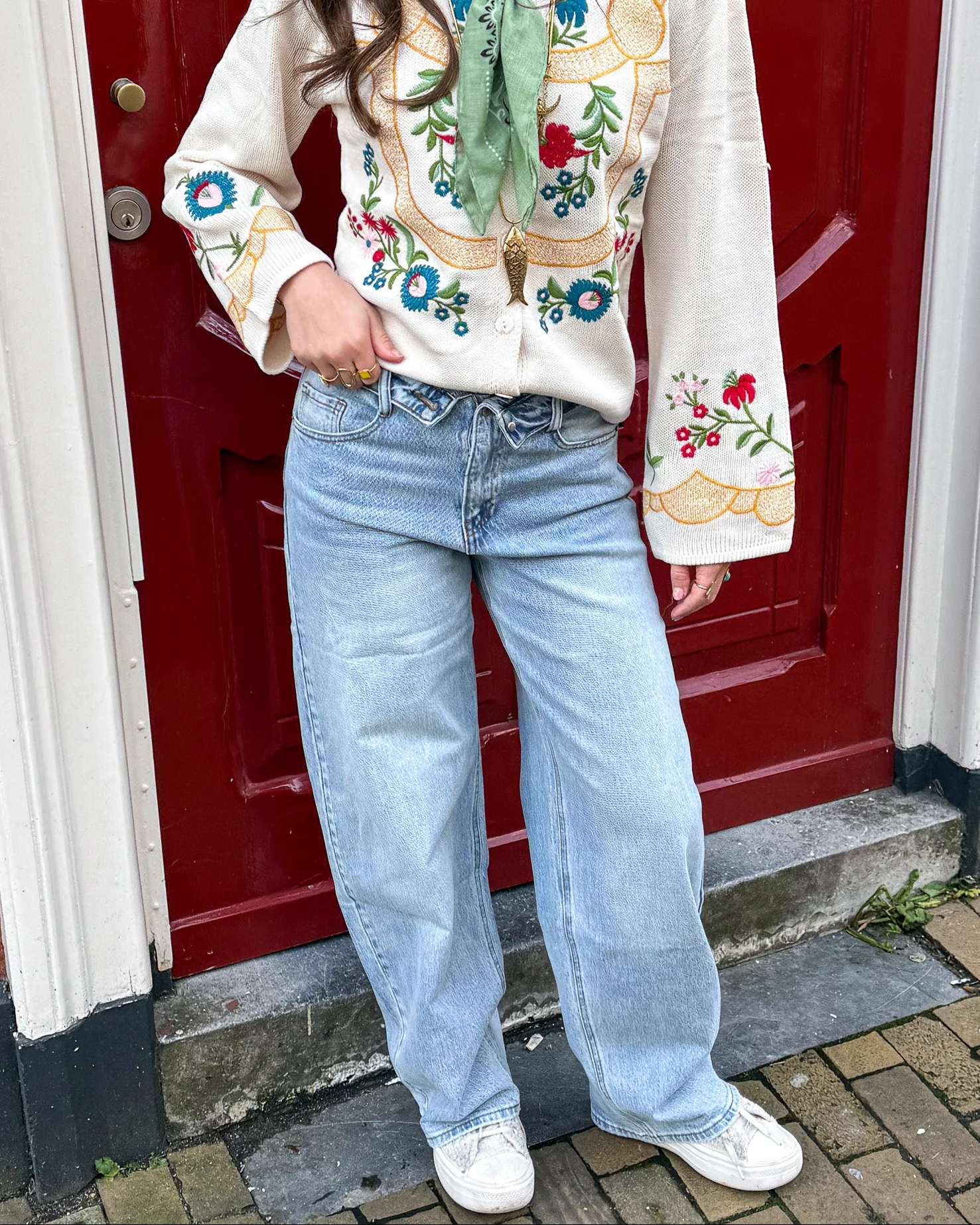 Balloon Jeans Gevouwen knoop - Image 3