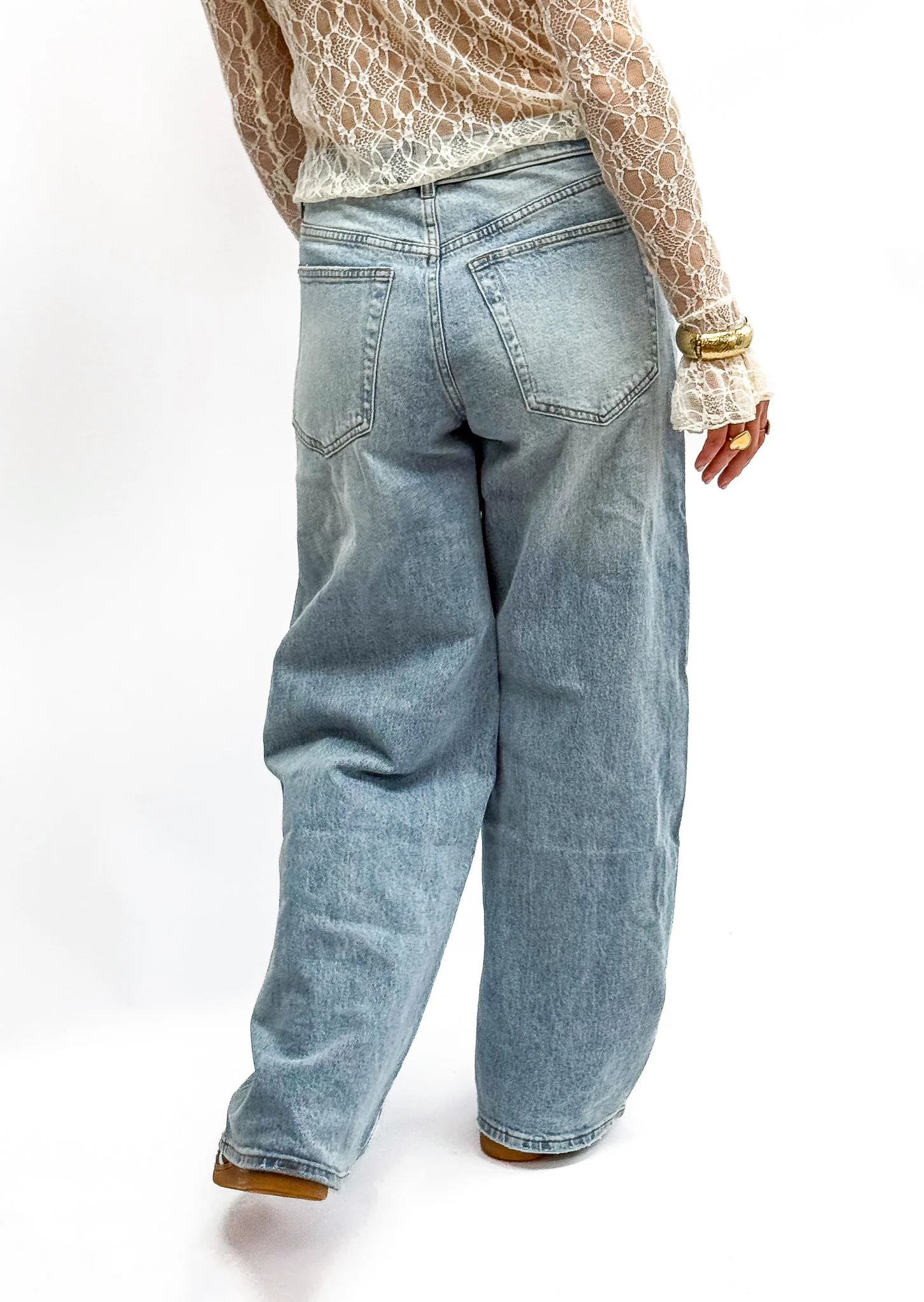 Balloon Jeans Gevouwen knoop - Image 8