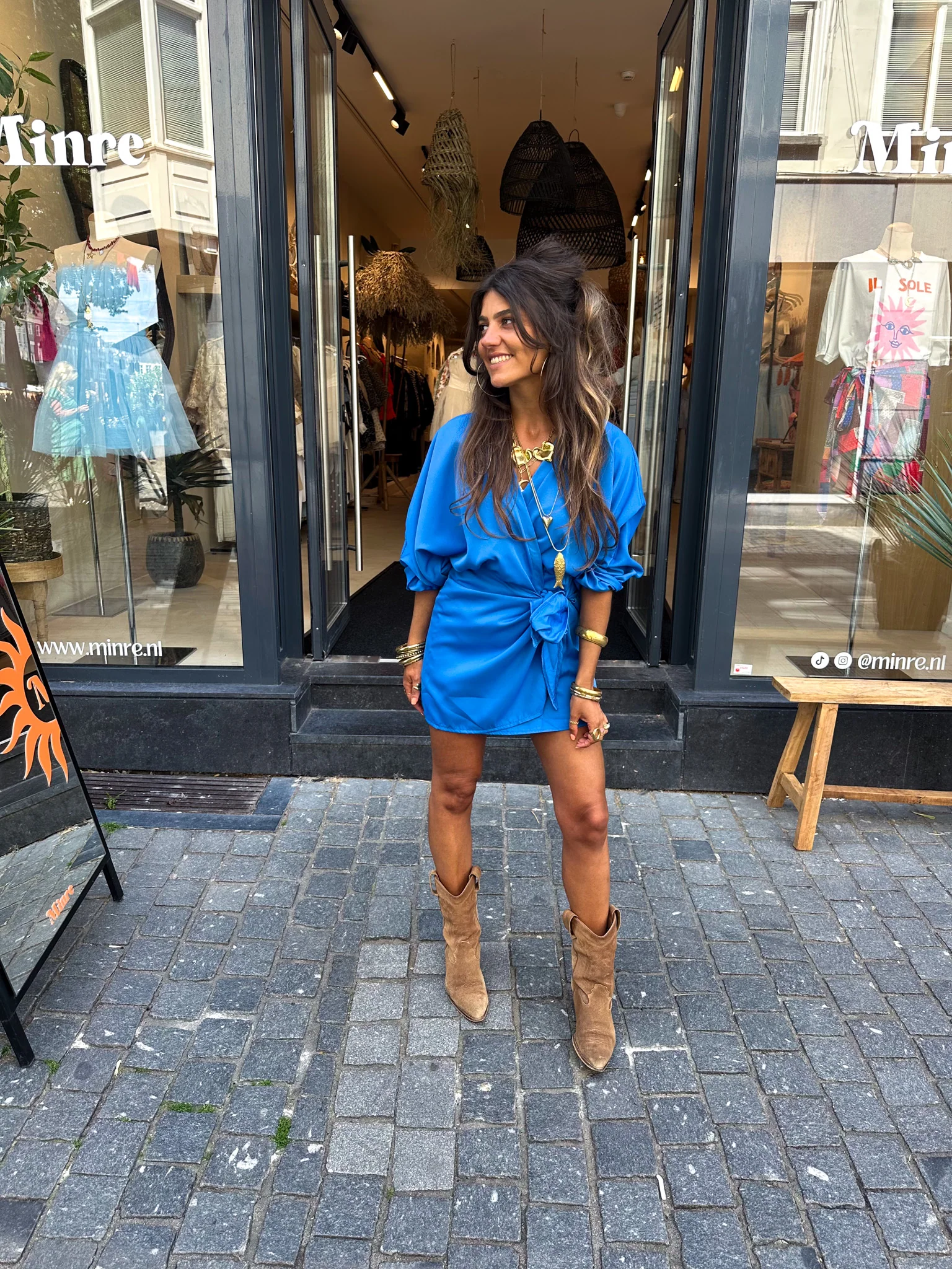 Beau Jurk Blauw - Image 3