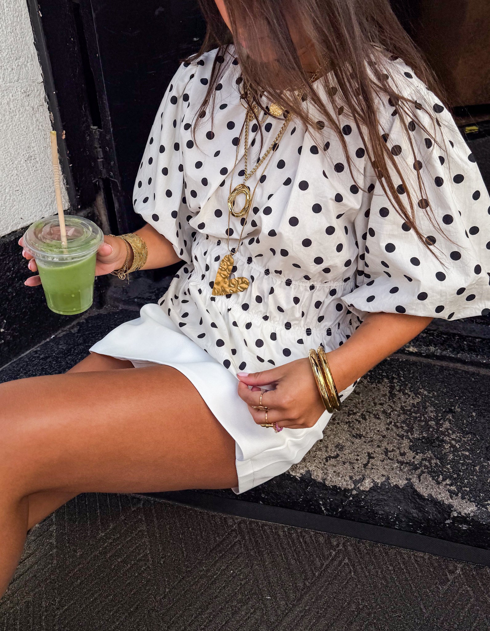 Blush Stippen Top Wit - Image 5