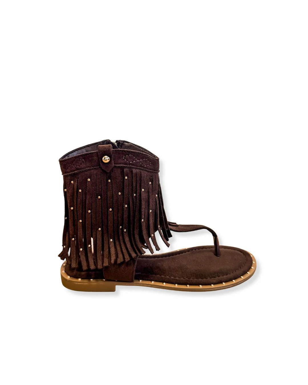 Boho Franje Sandalen Bruin