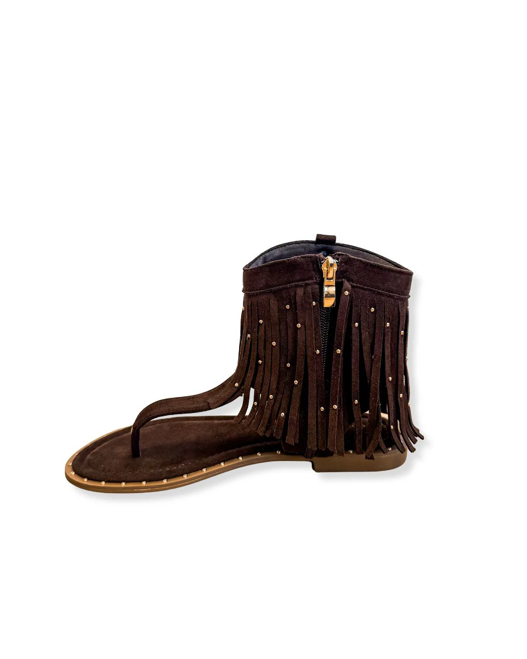 Boho Franje Sandalen Bruin - Image 3