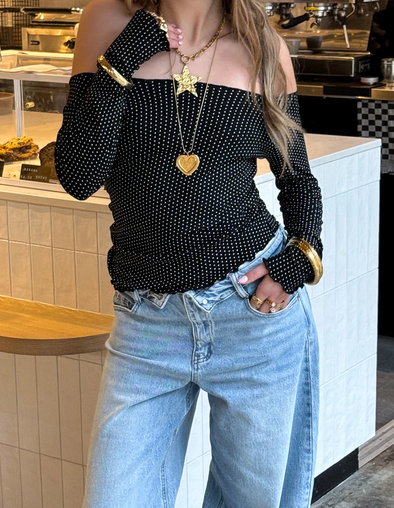Britt Dots Top Zwart - Image 5