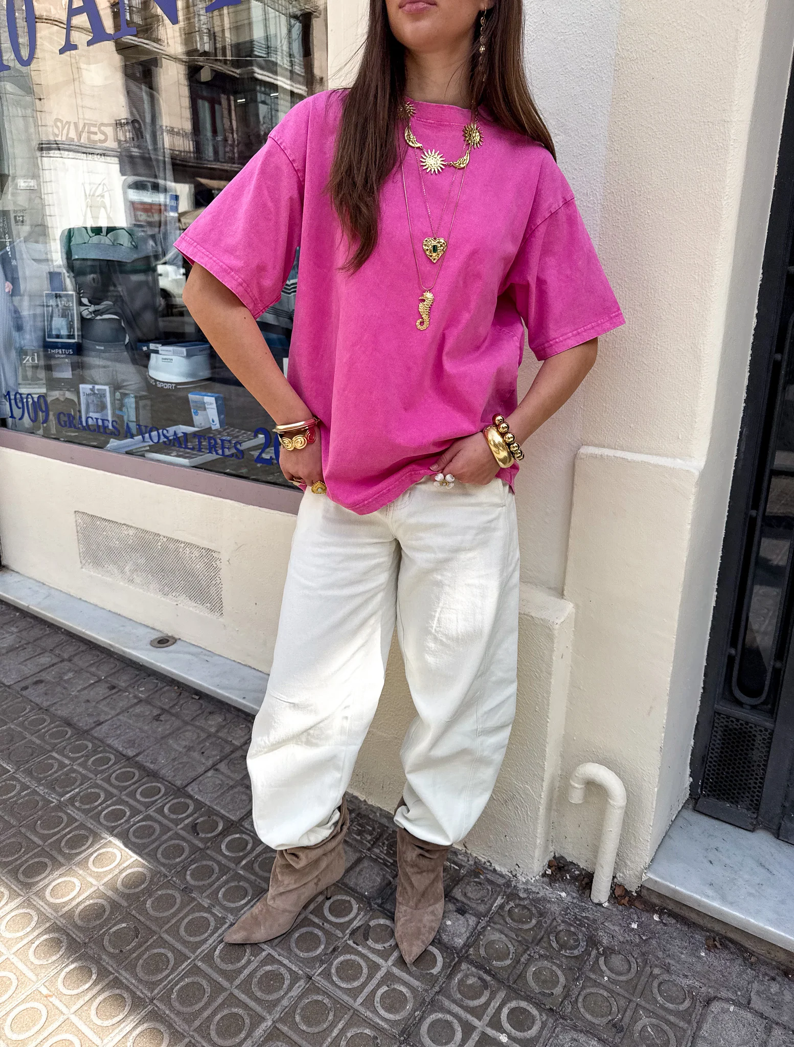 Cassie T-Shirt Roze - Image 6