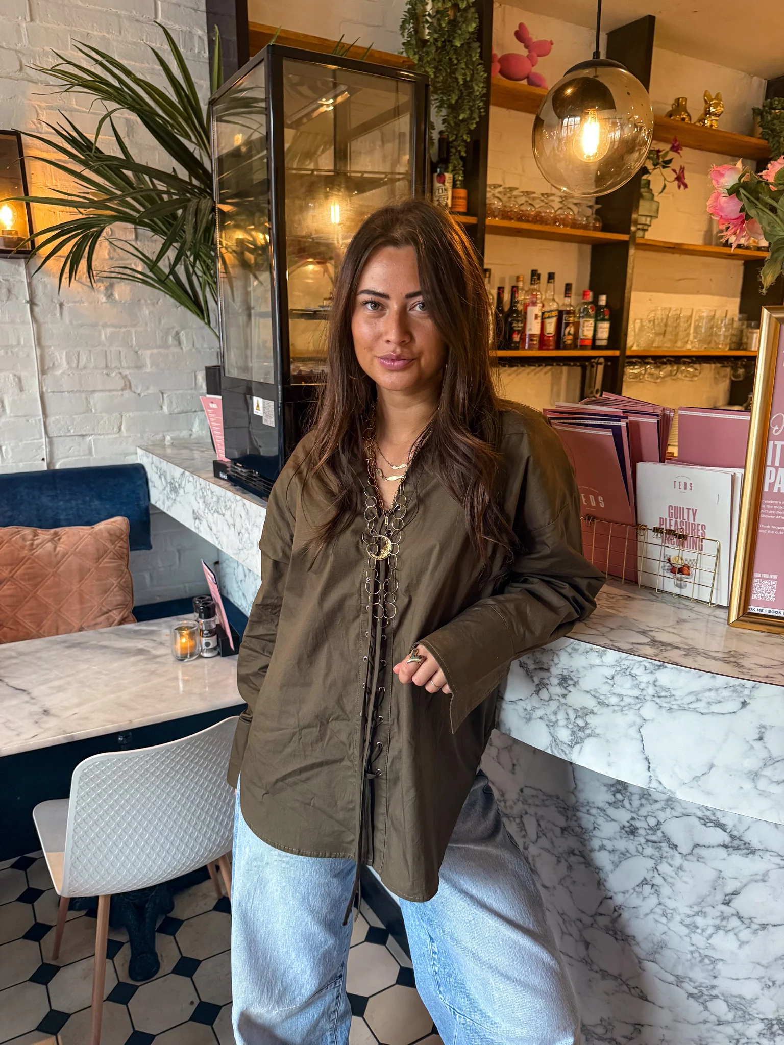 Cleo Blouse Army Groen - Image 4