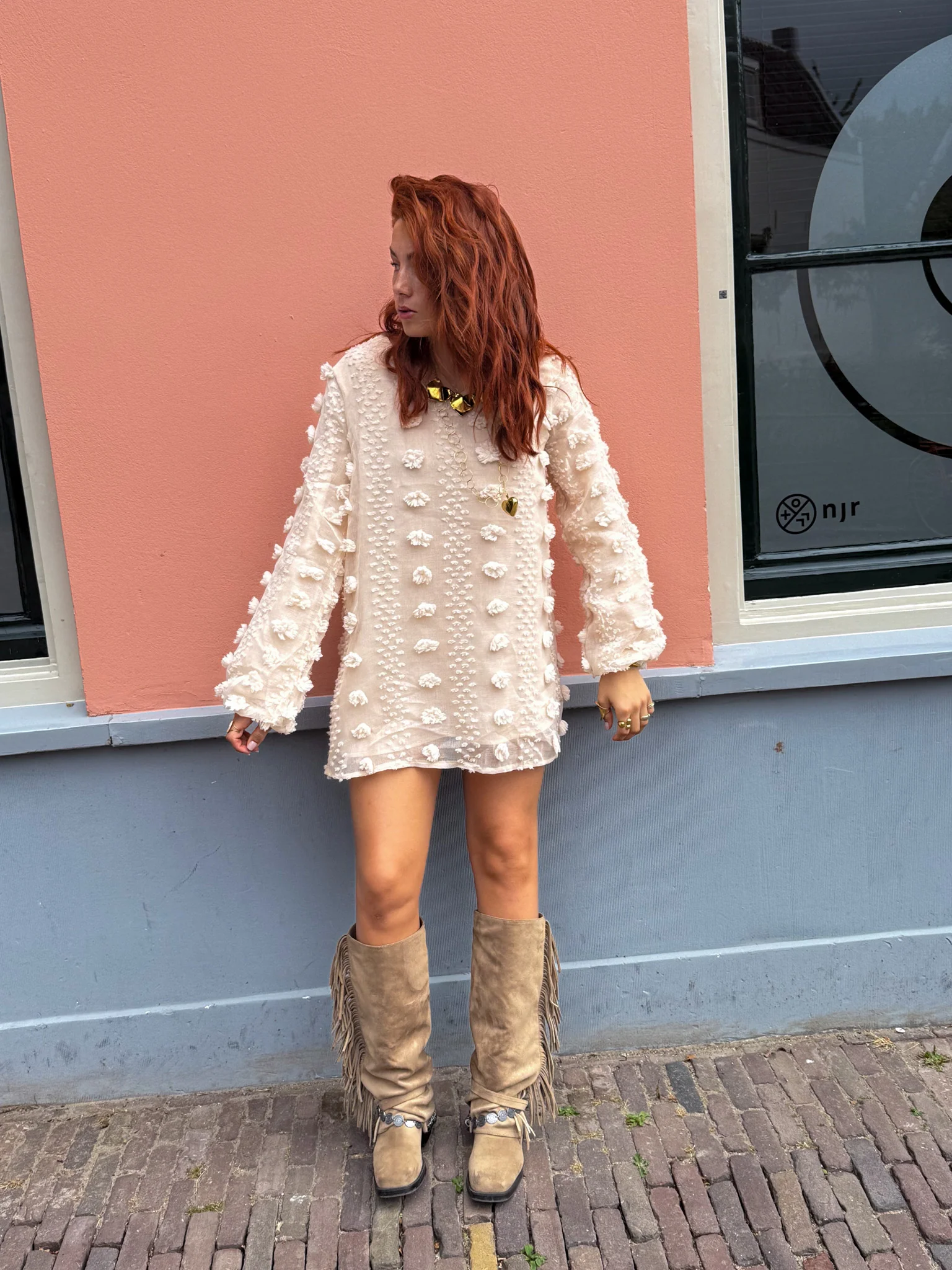 Cloud Nine Jurk Beige - Image 4