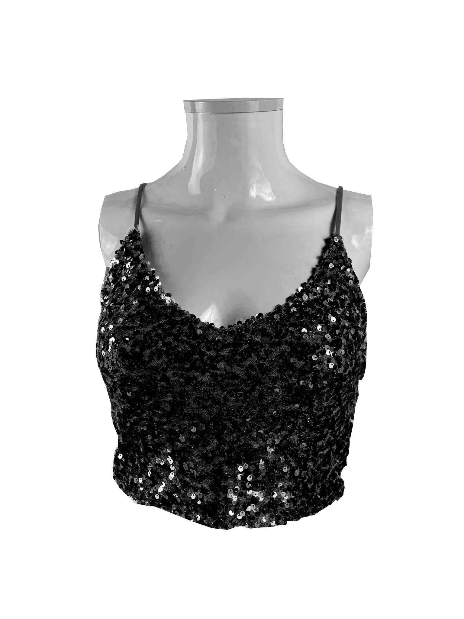 Covered in glitter Top Zwart - Image 5