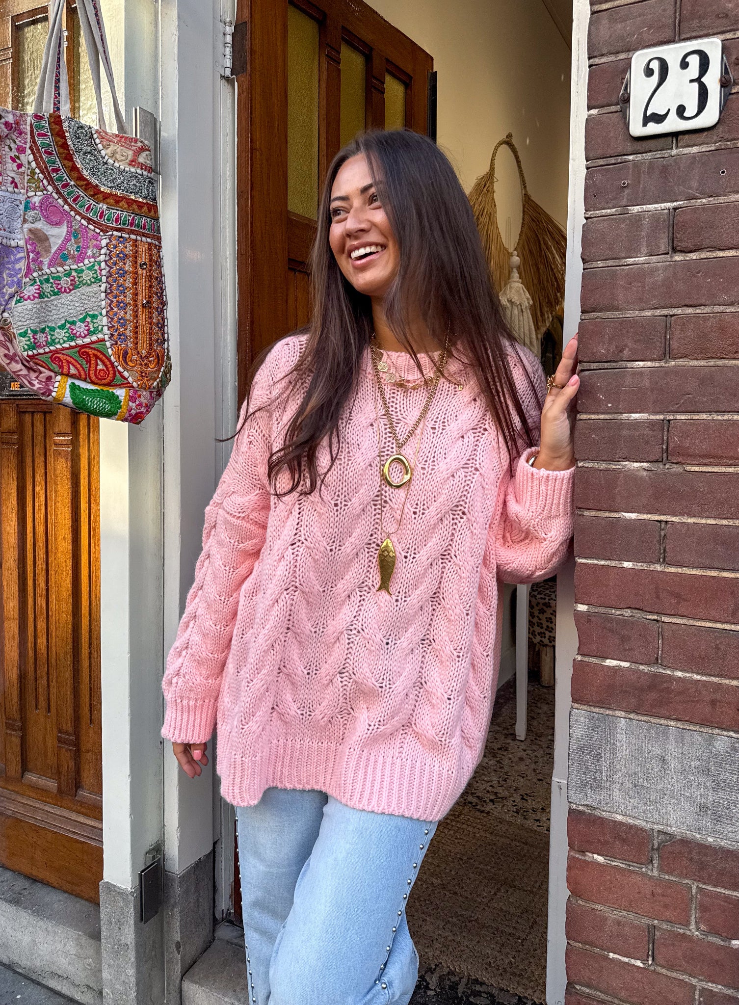 Cuddle Weather Sweater Roze - Image 6