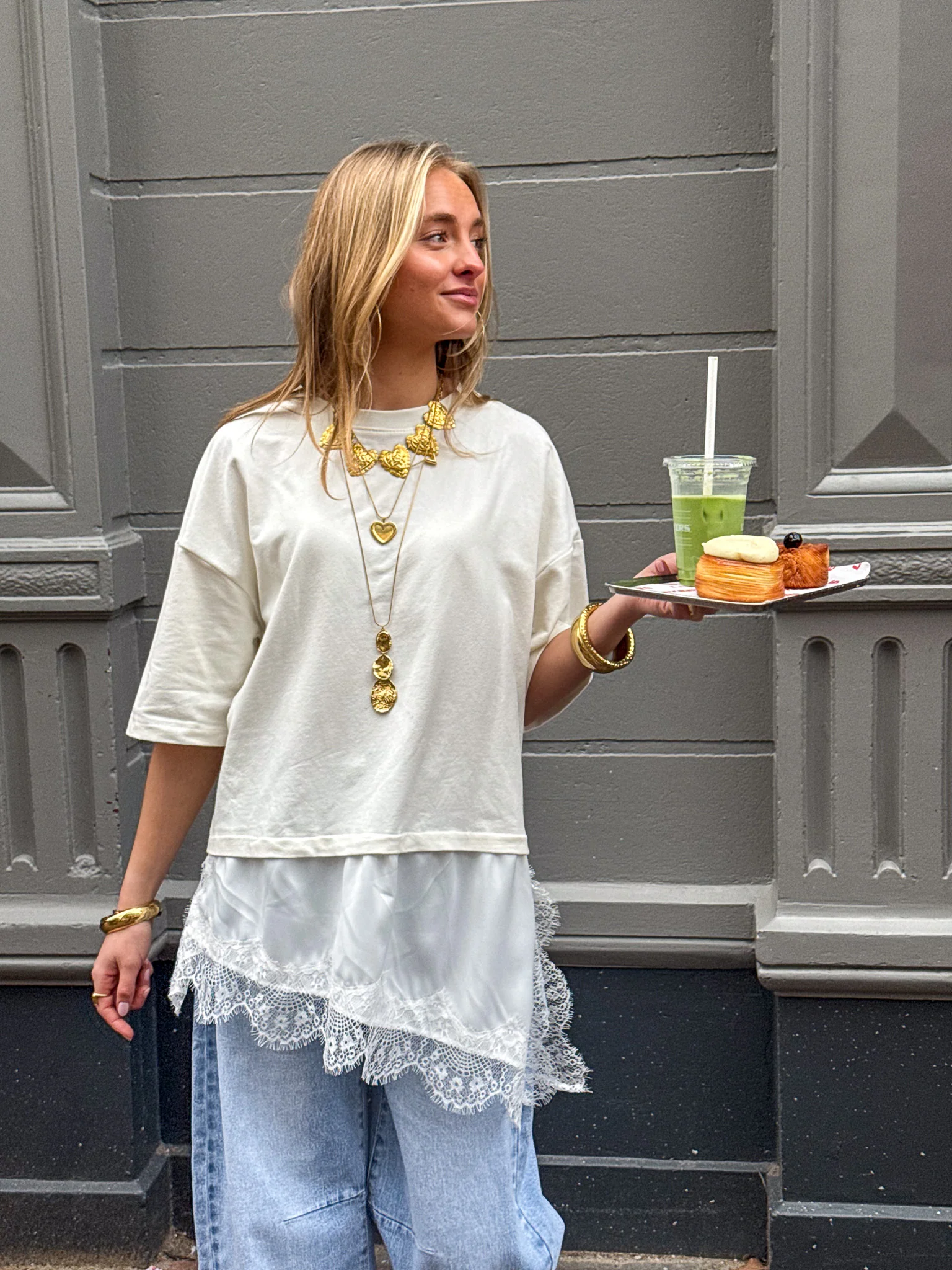 Darling Lace T-Shirt Wit - Image 4