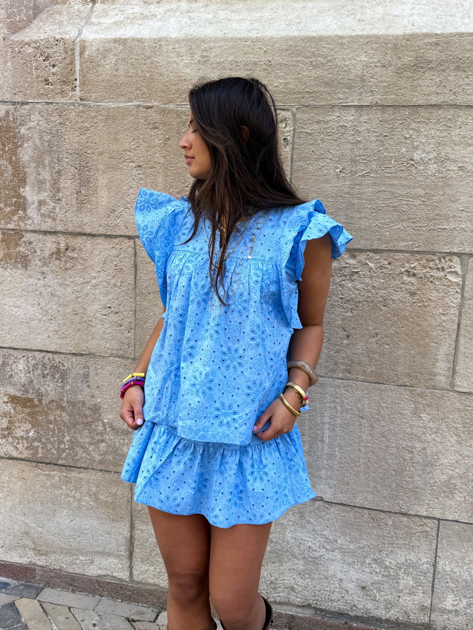 Donatella Skort Blauw - Image 4