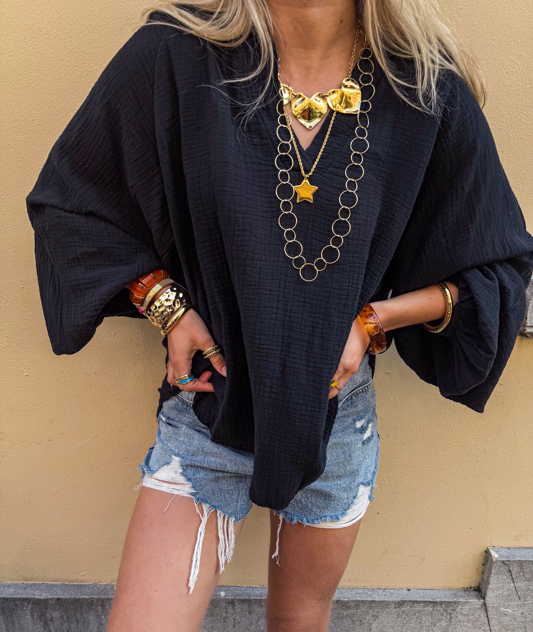 Doutzen Balloon Blouse Zwart - Image 5