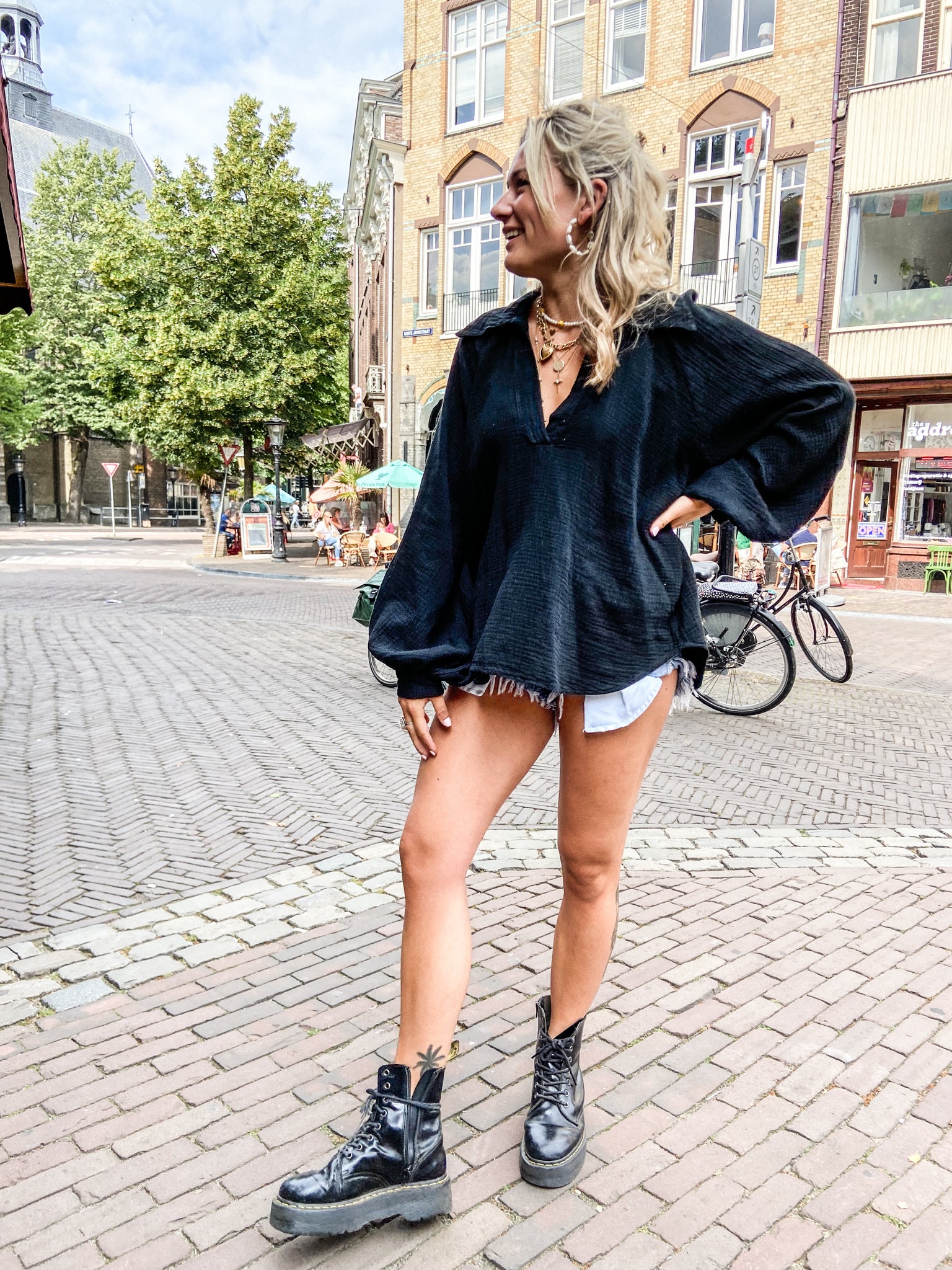 Doutzen Balloon Blouse Zwart - Image 9