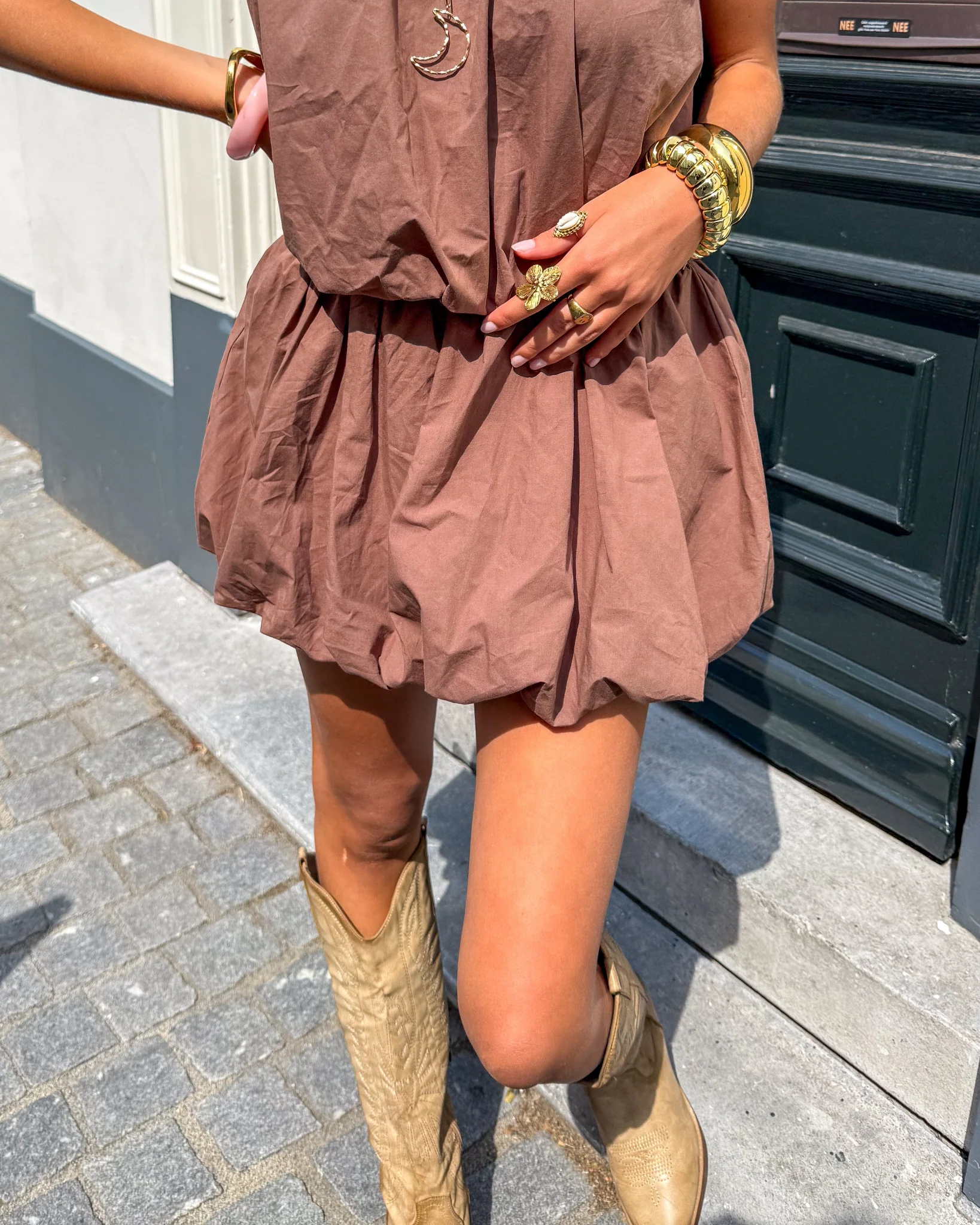 Dusty Balloon Skort Bruin