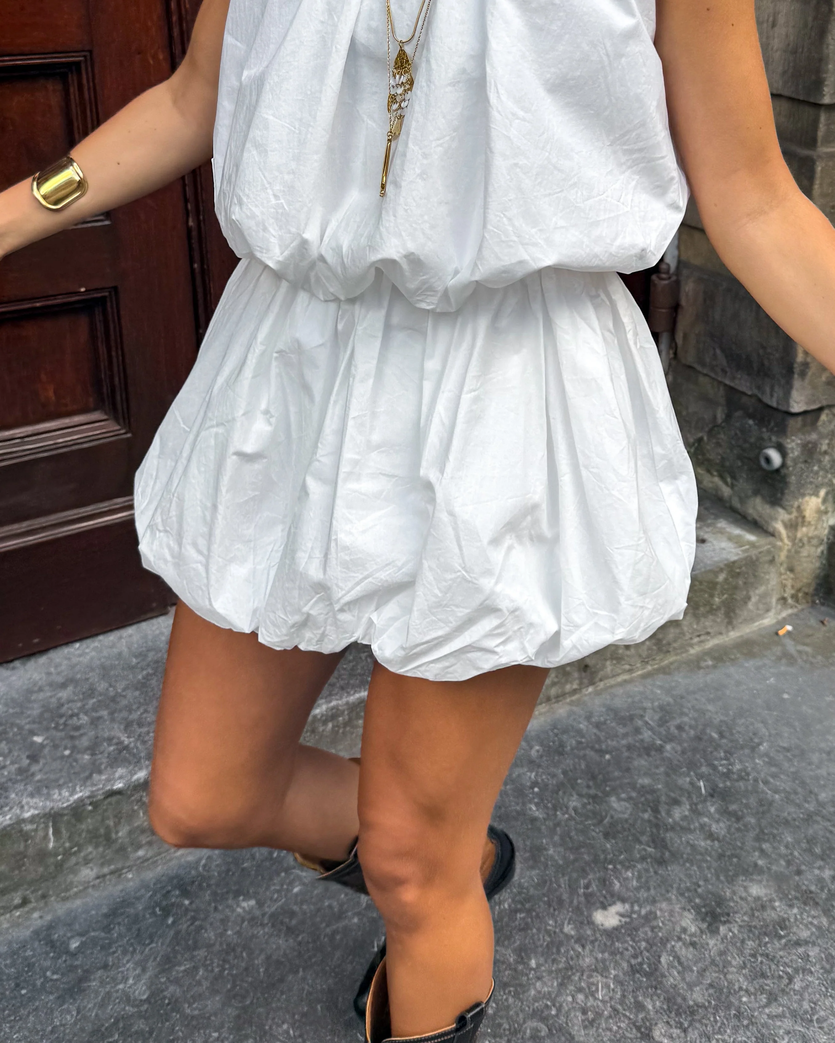 Dusty Balloon Skort Wit