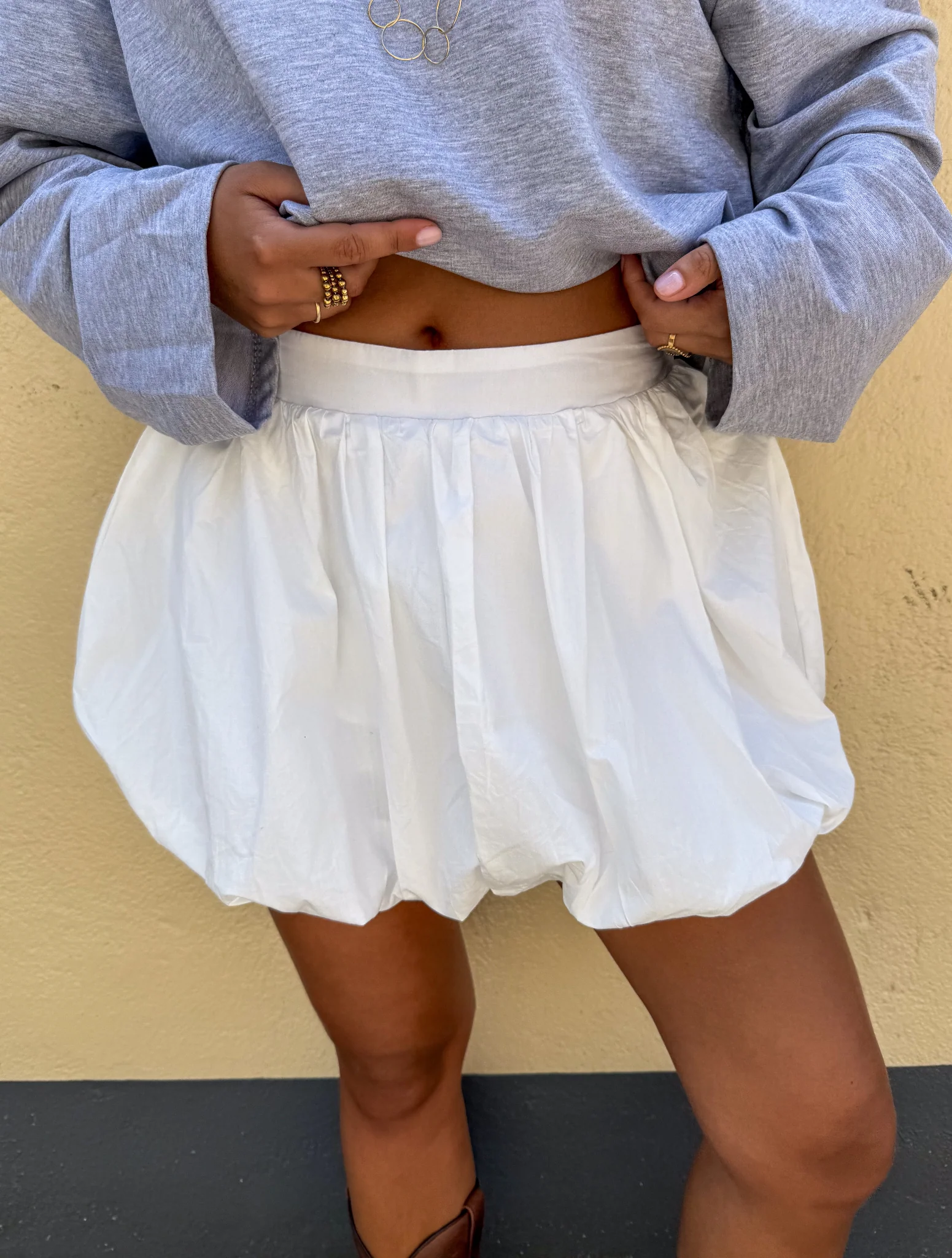 Dusty Balloon Skort Wit - Image 6
