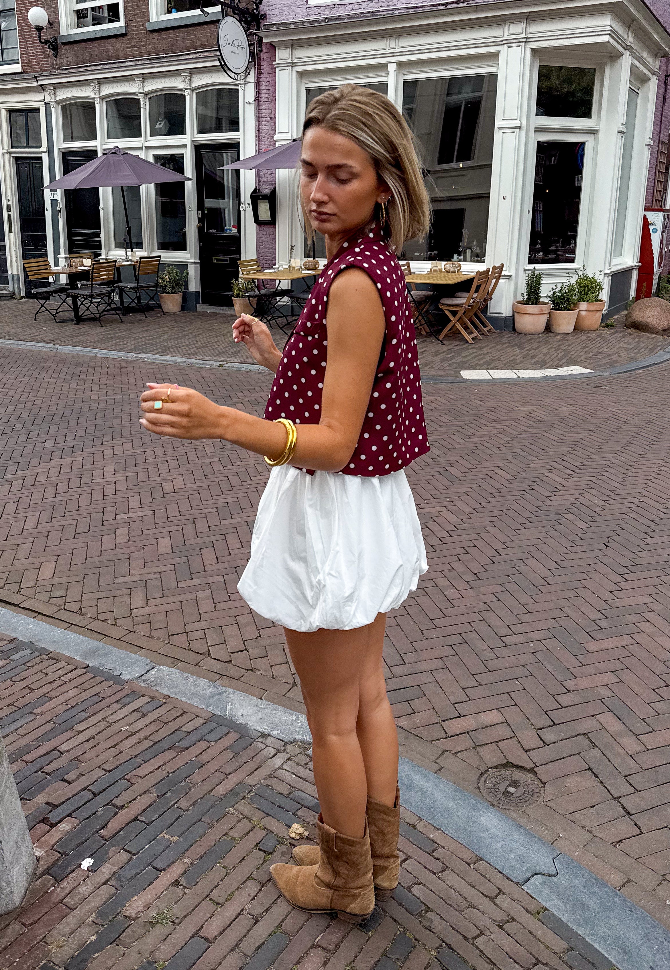 Dusty Balloon Skort Wit - Image 7