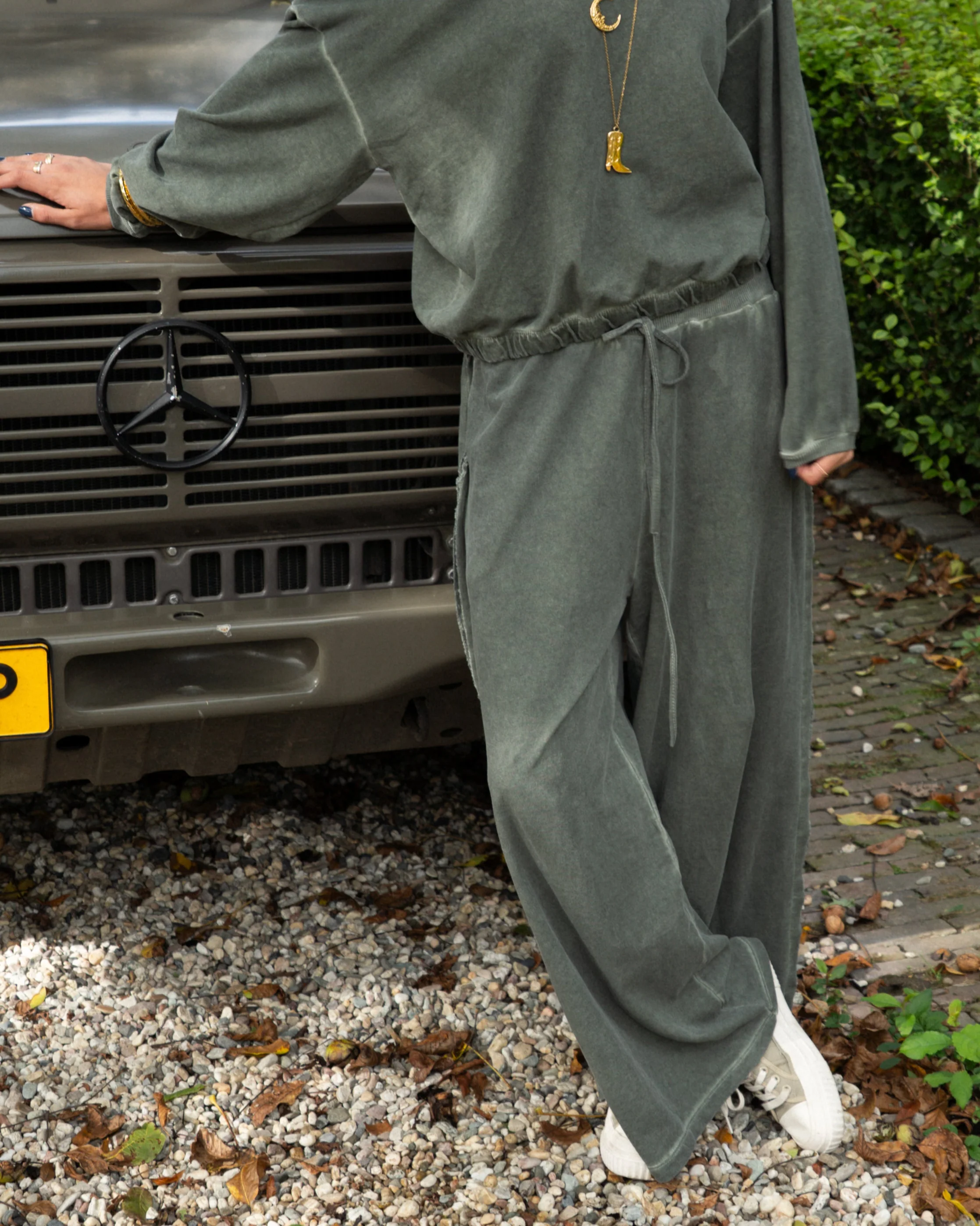 Ease Jogging Pantalon Army Groen