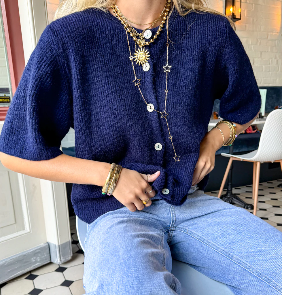 Elsa Vest Navy - Image 5