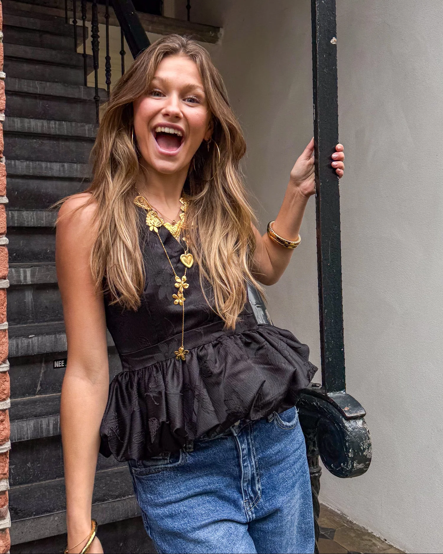 Flirty Friday Top Zwart