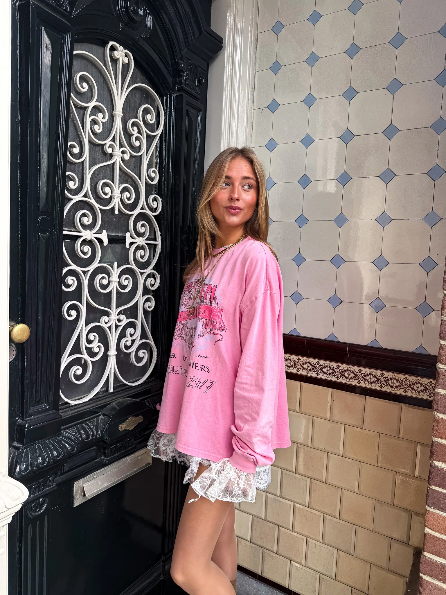 Frequence Longsleeve Roze - Image 3