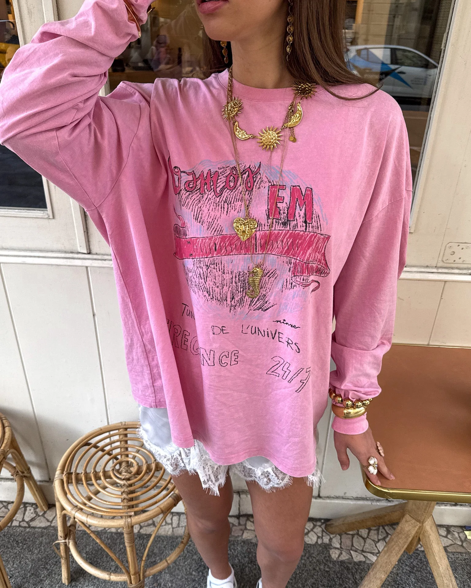 Frequence Longsleeve Roze - Image 4