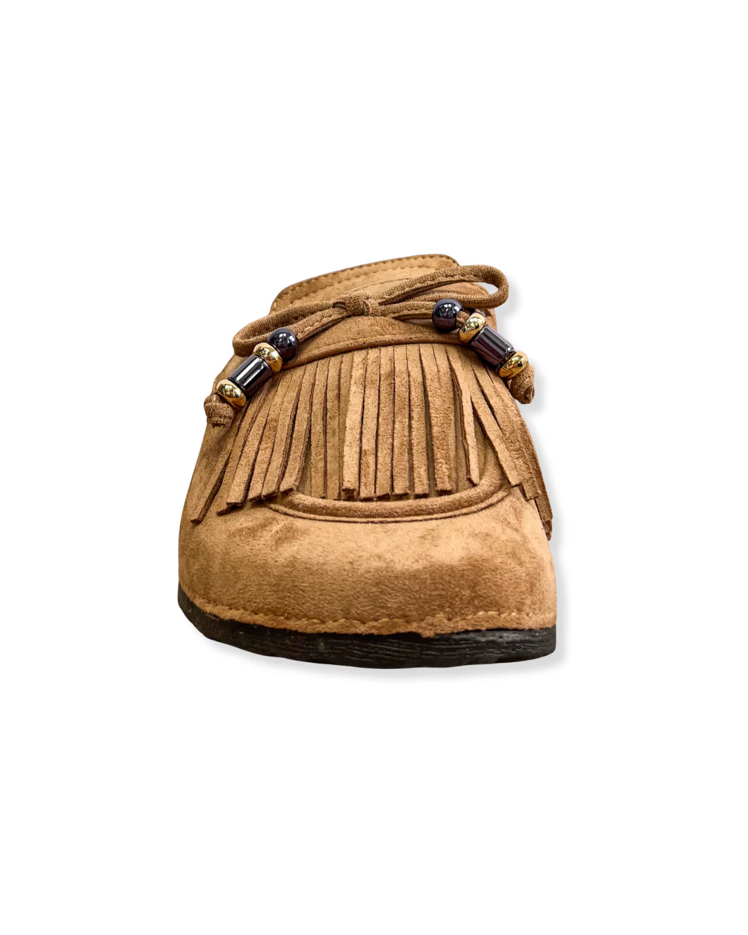 Fringe Loafers Camel - Image 4