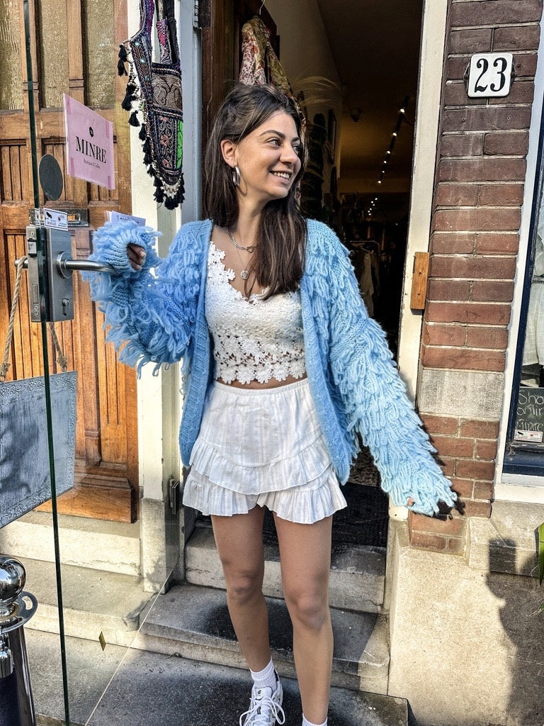 Fringe Vest Licht Blauw - Image 3