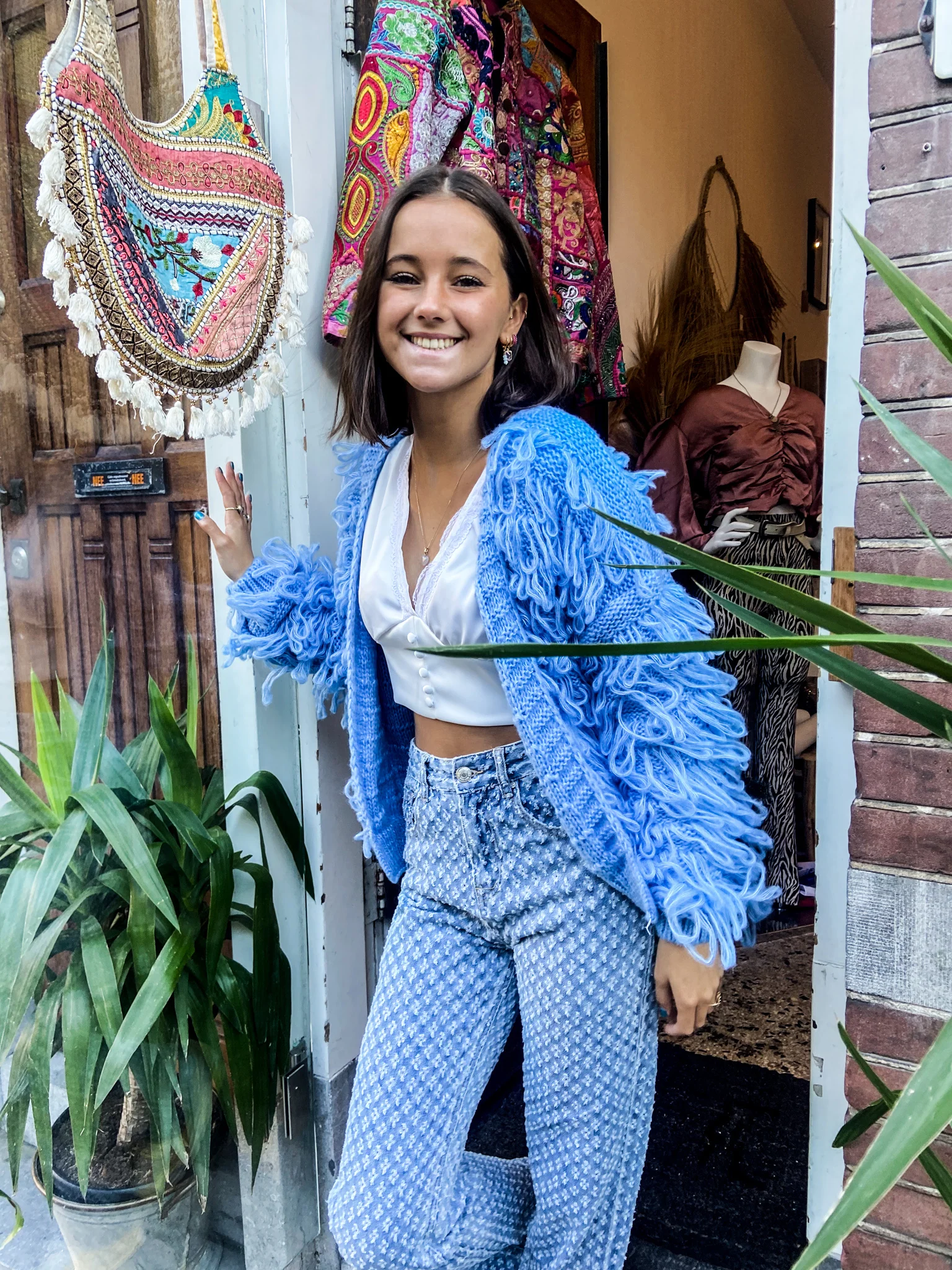 Fringe Vest Licht Blauw - Image 4