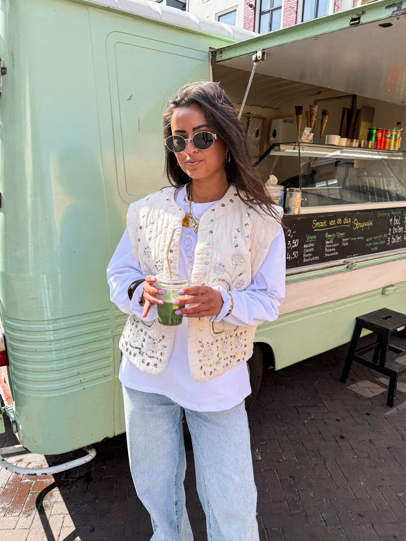 Gael Gilet Creme - Image 3