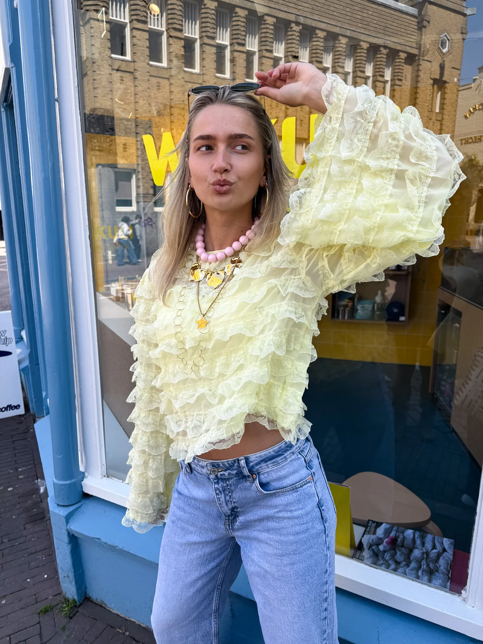 Gigi Blouse Geel - Image 3
