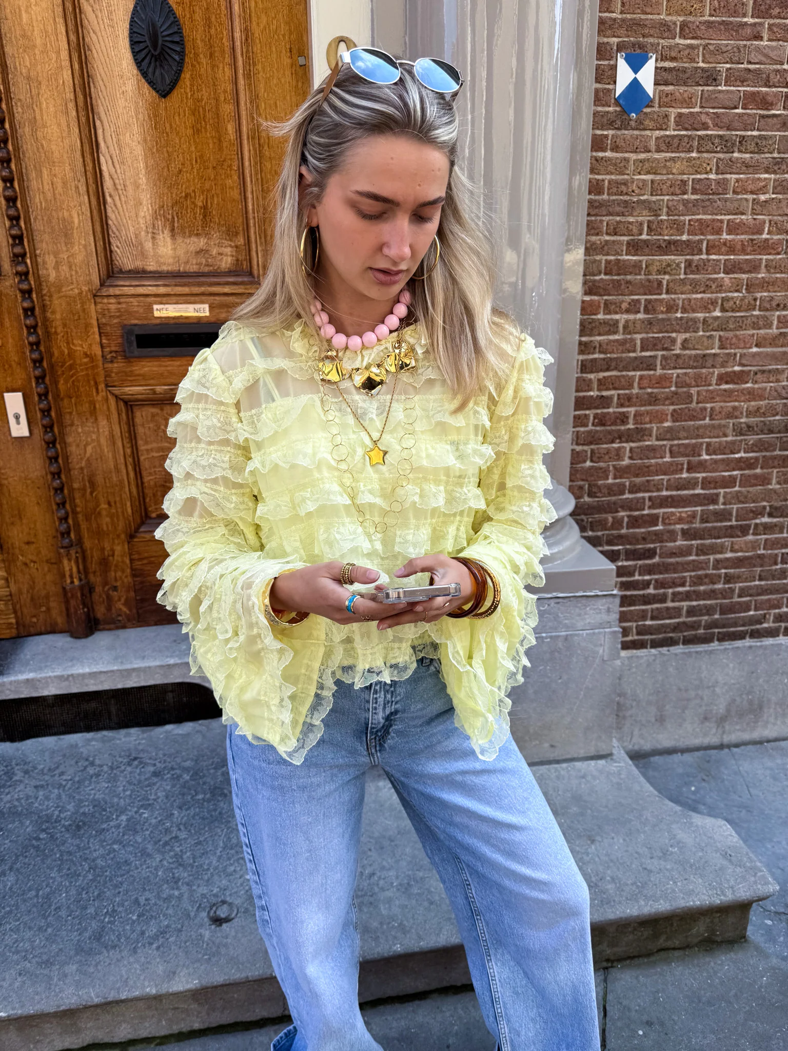 Gigi Blouse Geel - Image 5