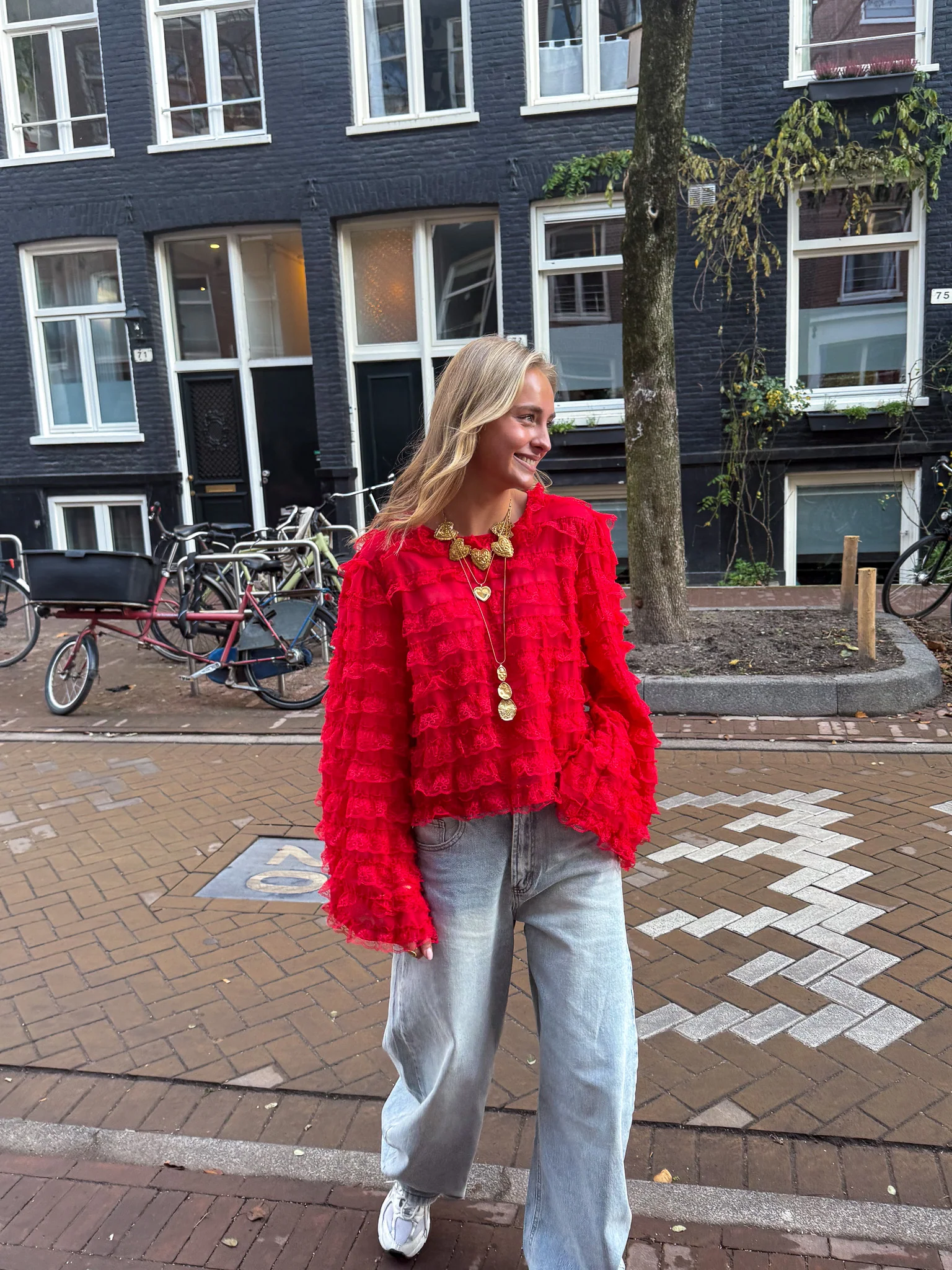 Gigi Blouse Rood - Image 5
