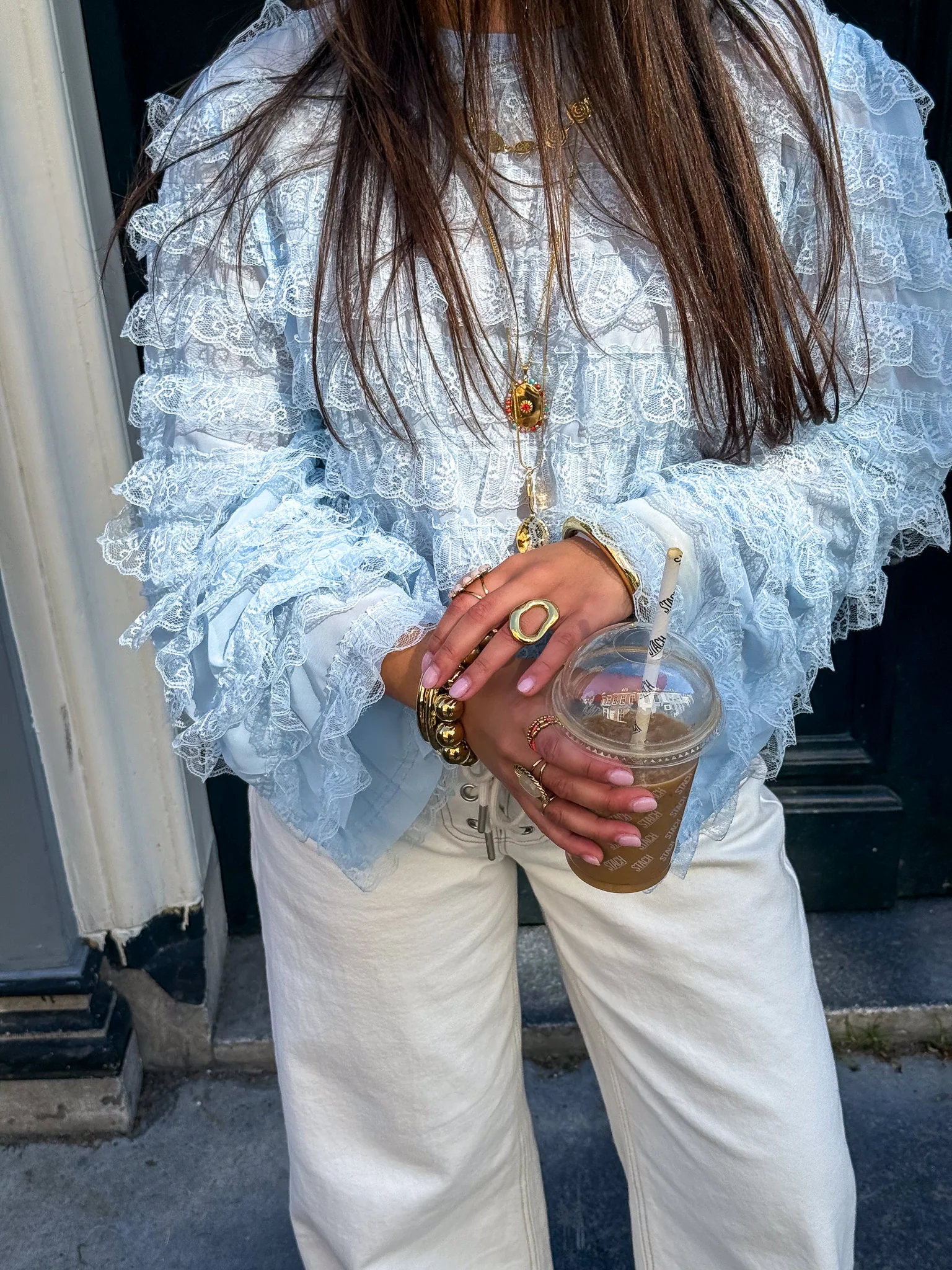 Gigi Blouse Skye Blue - Image 5