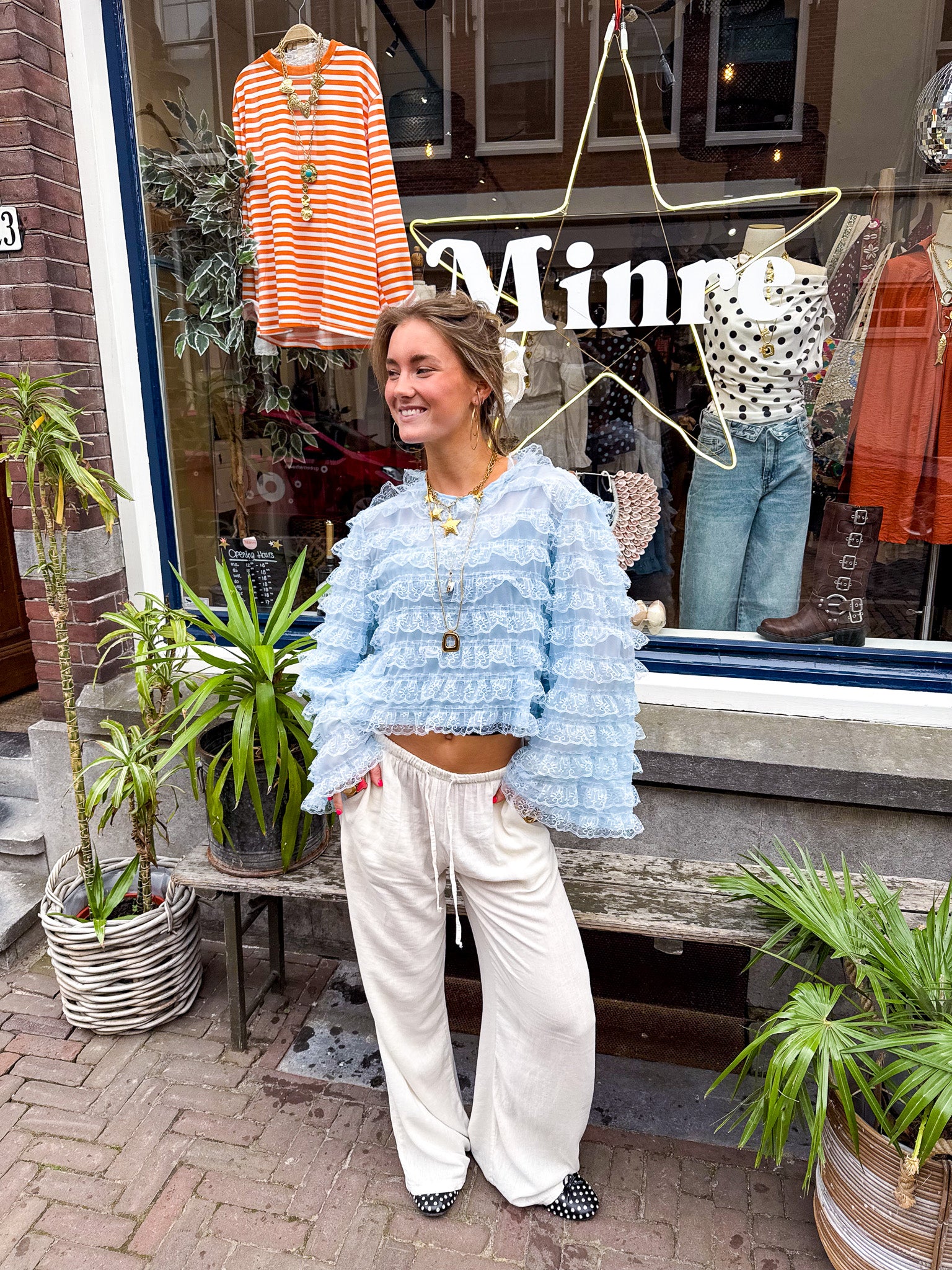 Gigi Blouse Skye Blue - Image 8
