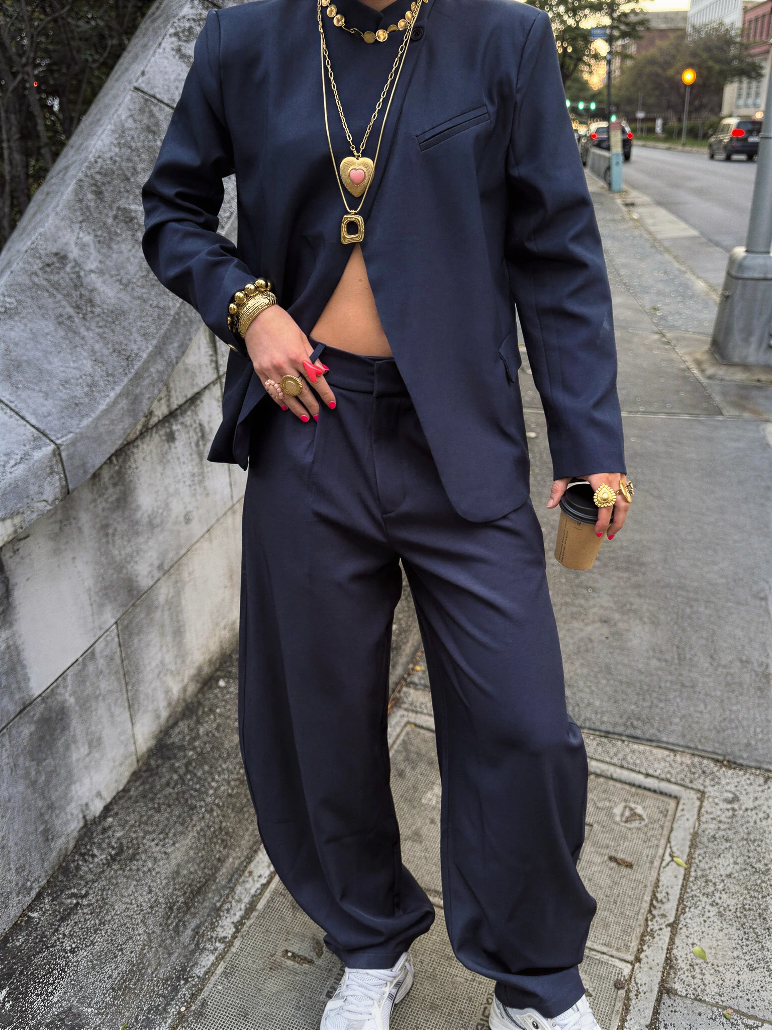 Igone Blazer Navy - Image 3