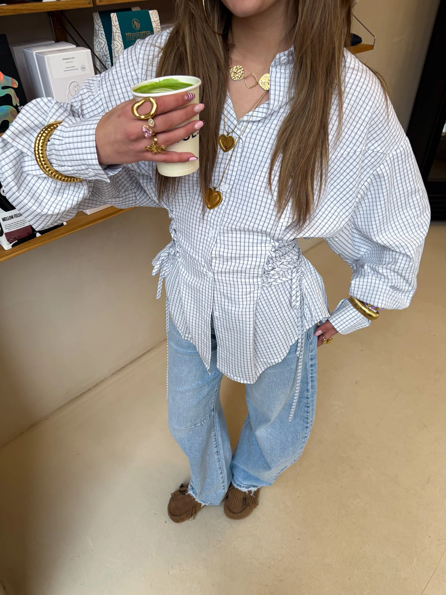 Jacky Geruite Blouse Wit - Image 5