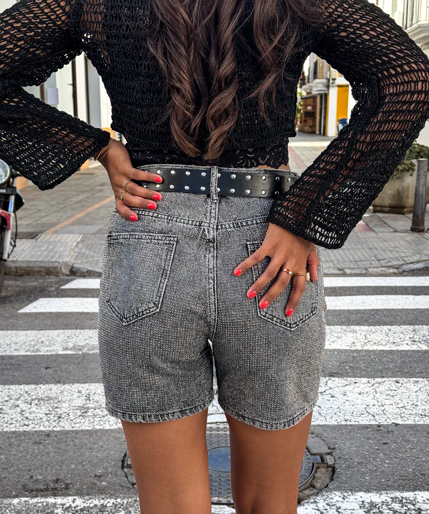Jazz Glitter Short Grijs - Image 8