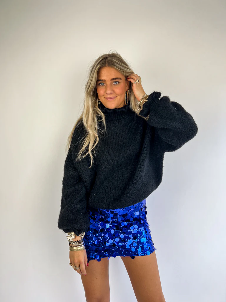Joy Glitter Rok Blauw - Image 8
