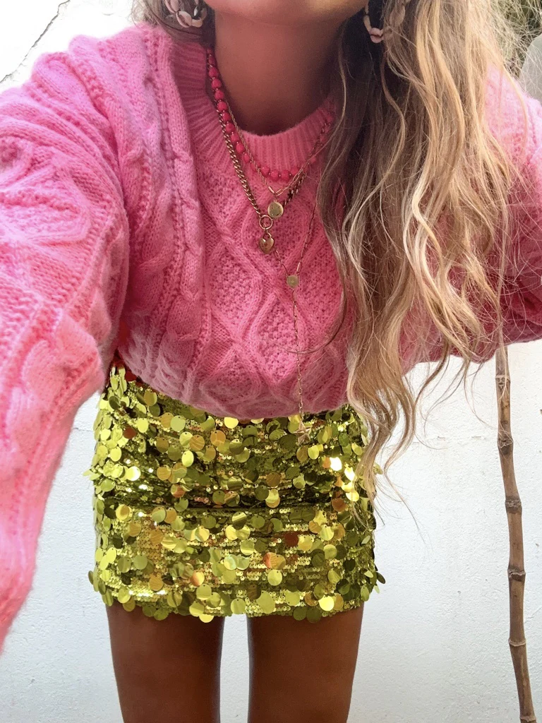 Joy Glitter Rok Groen - Image 5
