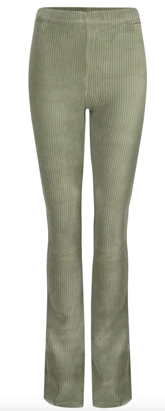 Julie Rib Flared Pants Mint - Image 6