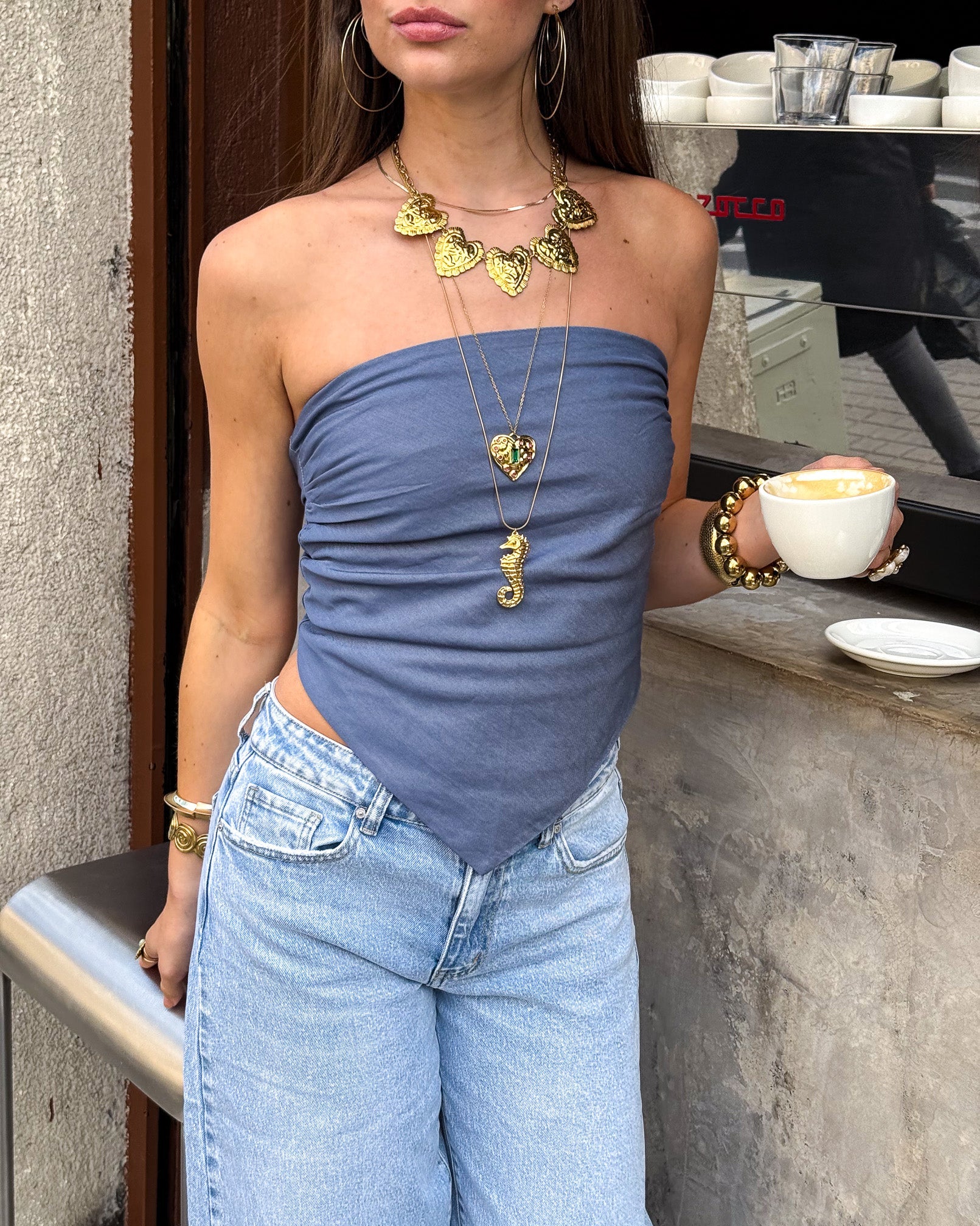 Juun Top Blauw