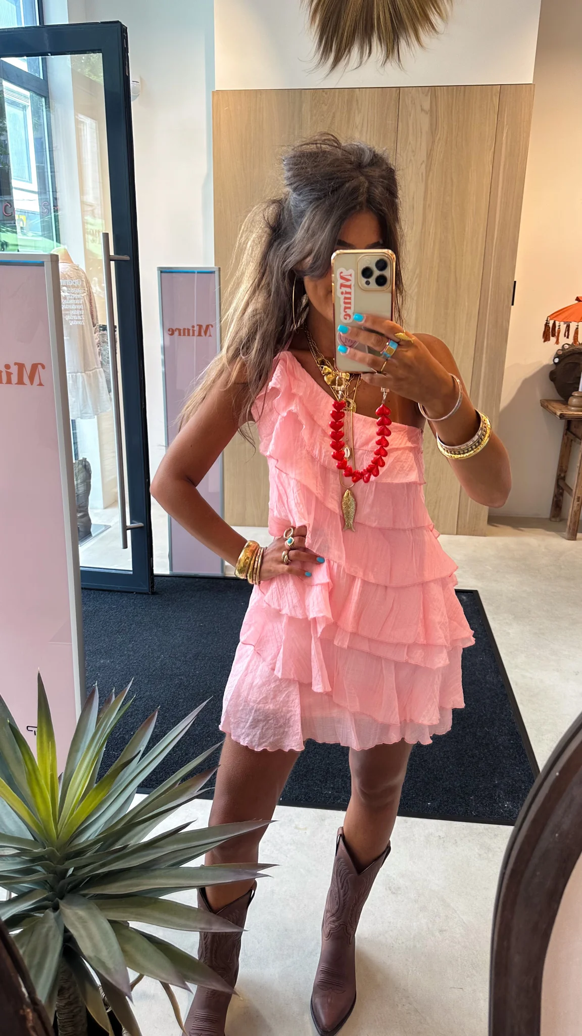 Kate Flowy Jurk Roze - Image 6