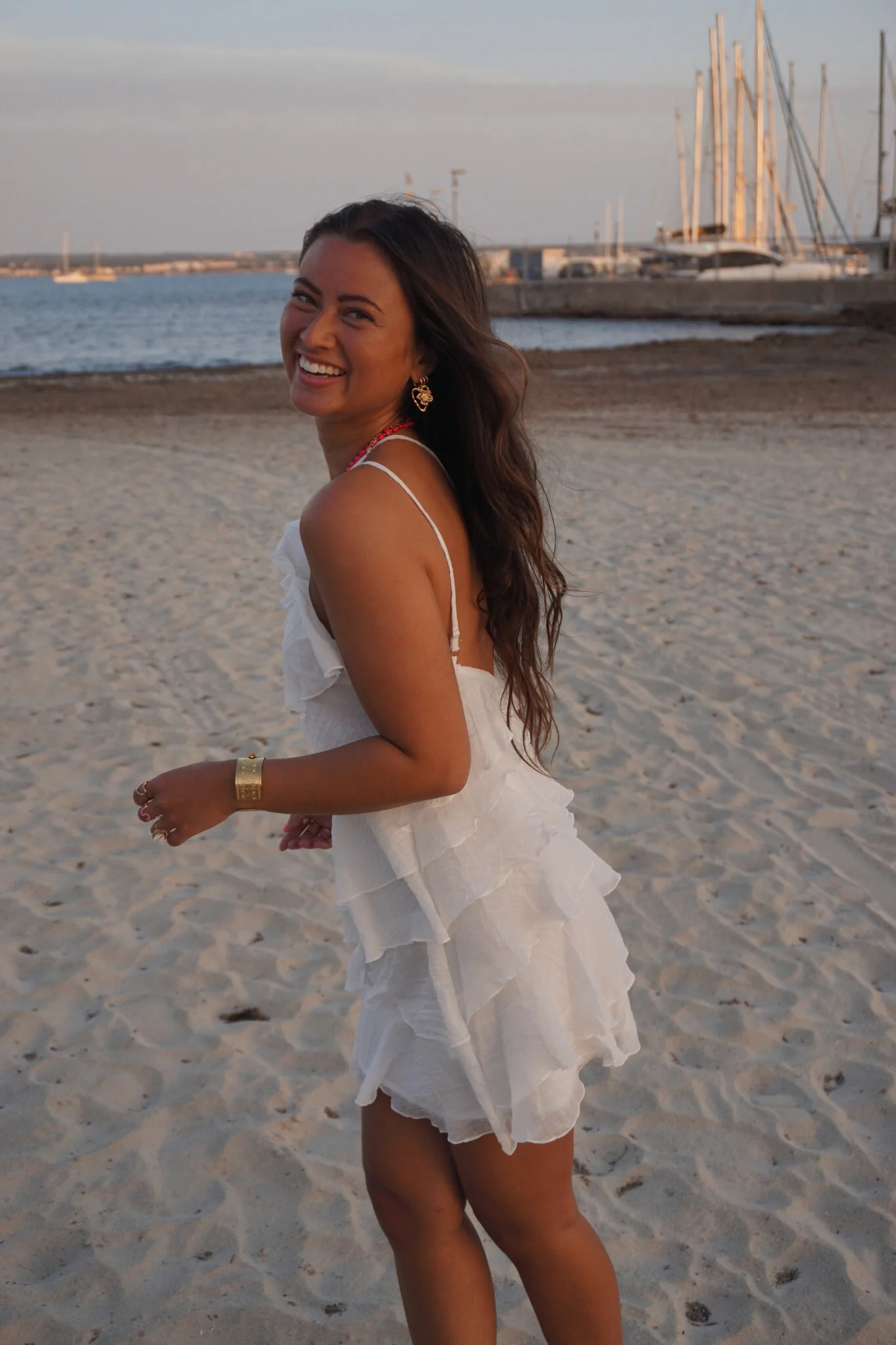 Kate Flowy Jurk Wit - Image 4